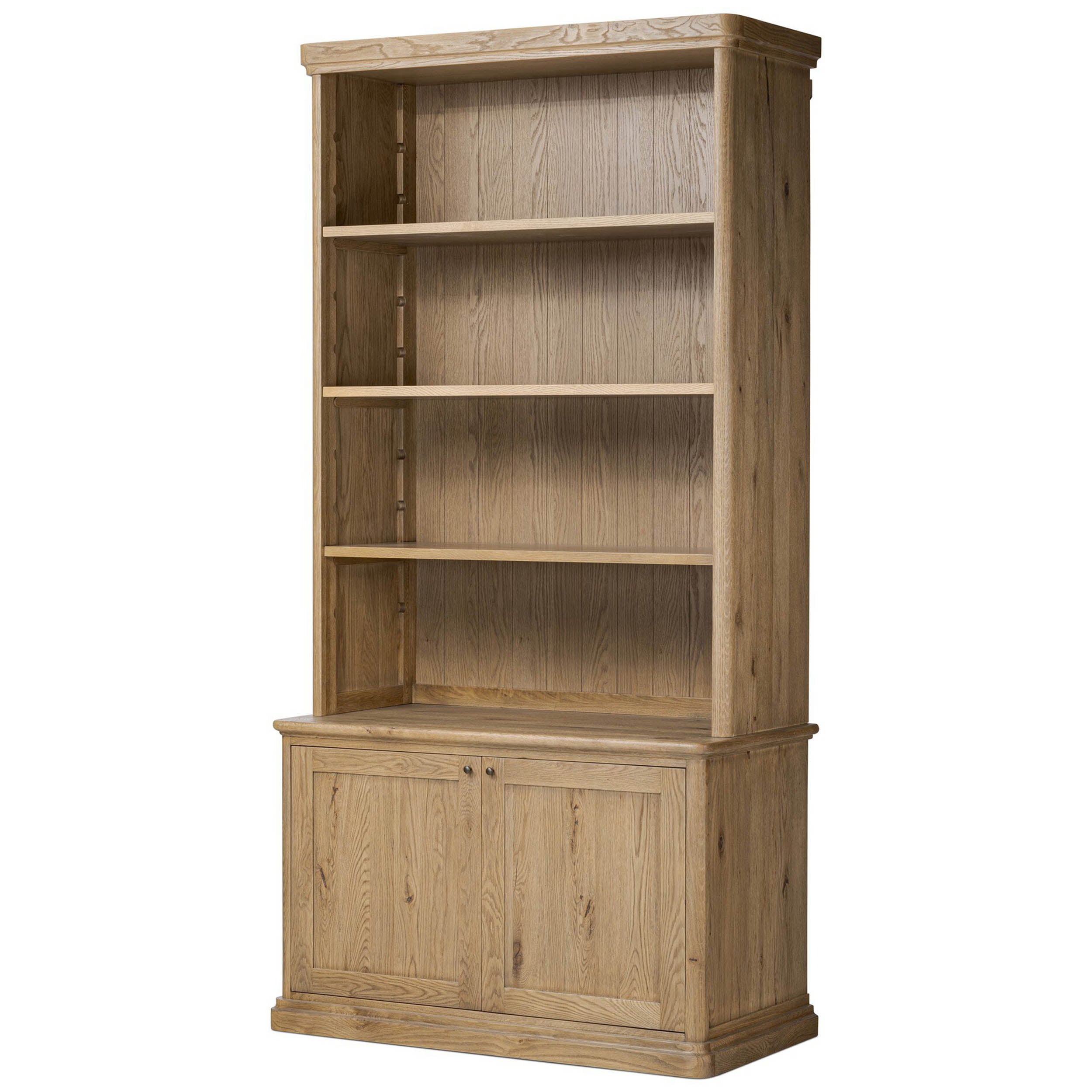 Dumont Bookcase, Worn Oak Thin Veneer