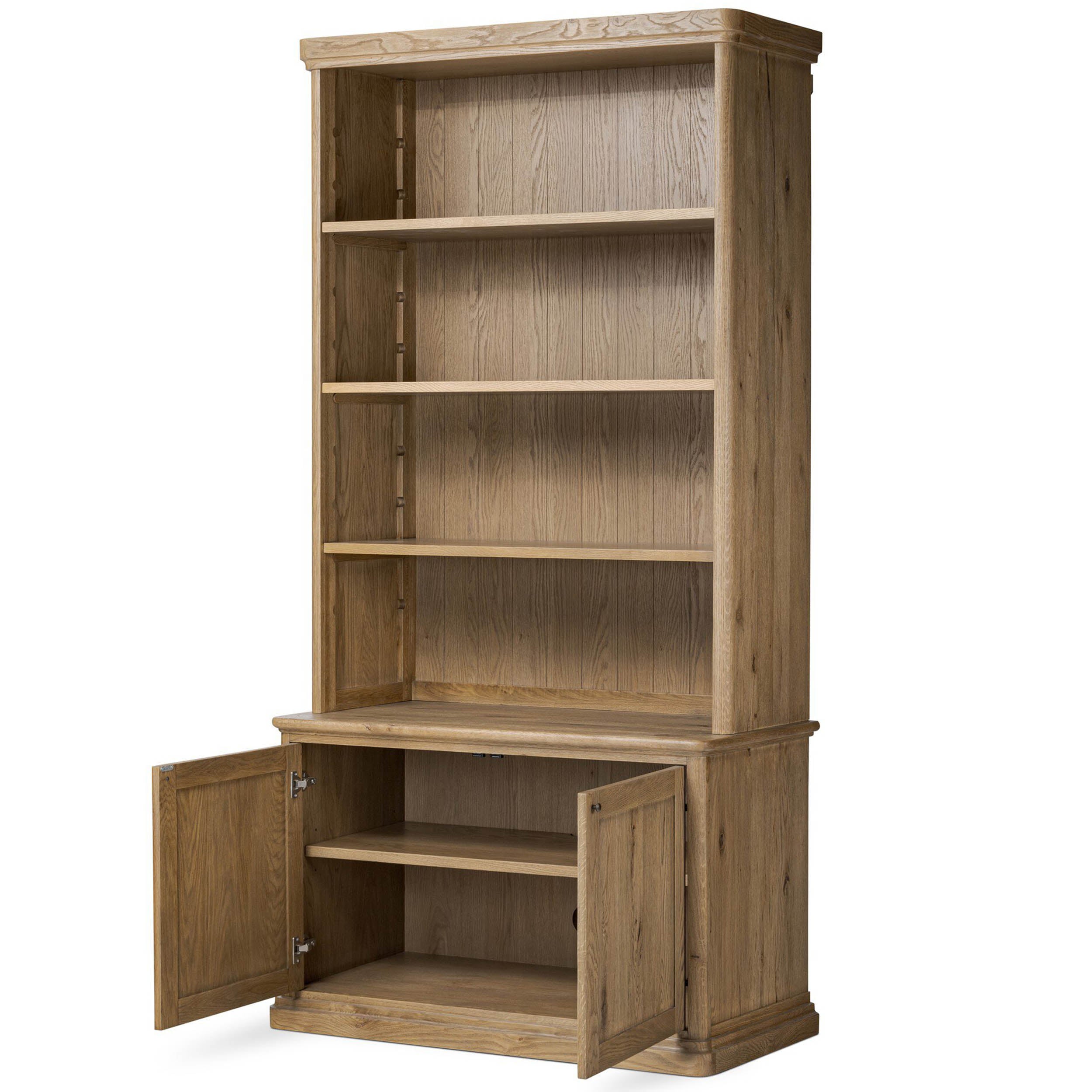 Dumont Bookcase, Worn Oak Thin Veneer