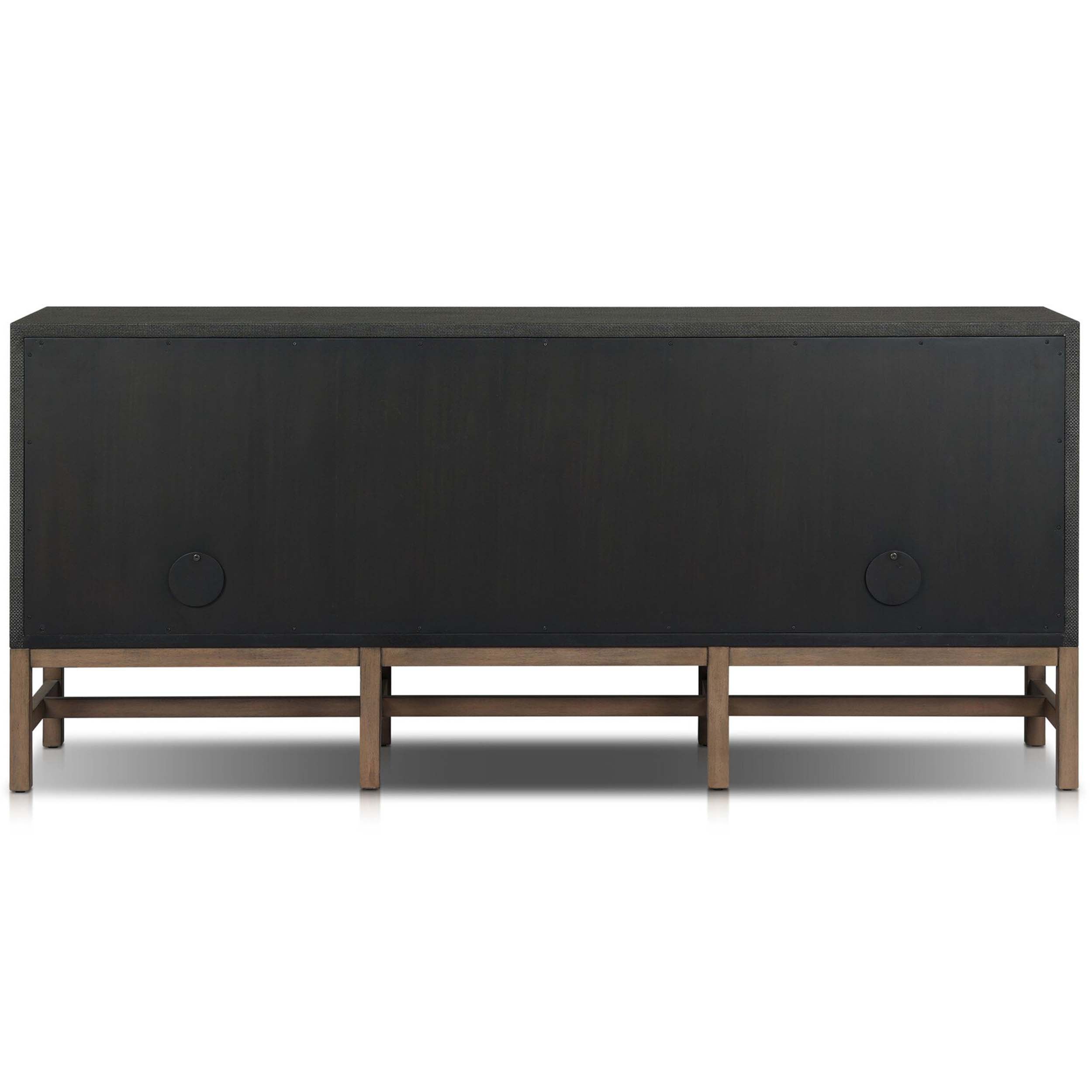 Fiona Sideboard, Russet Mahogany, Black Raffia