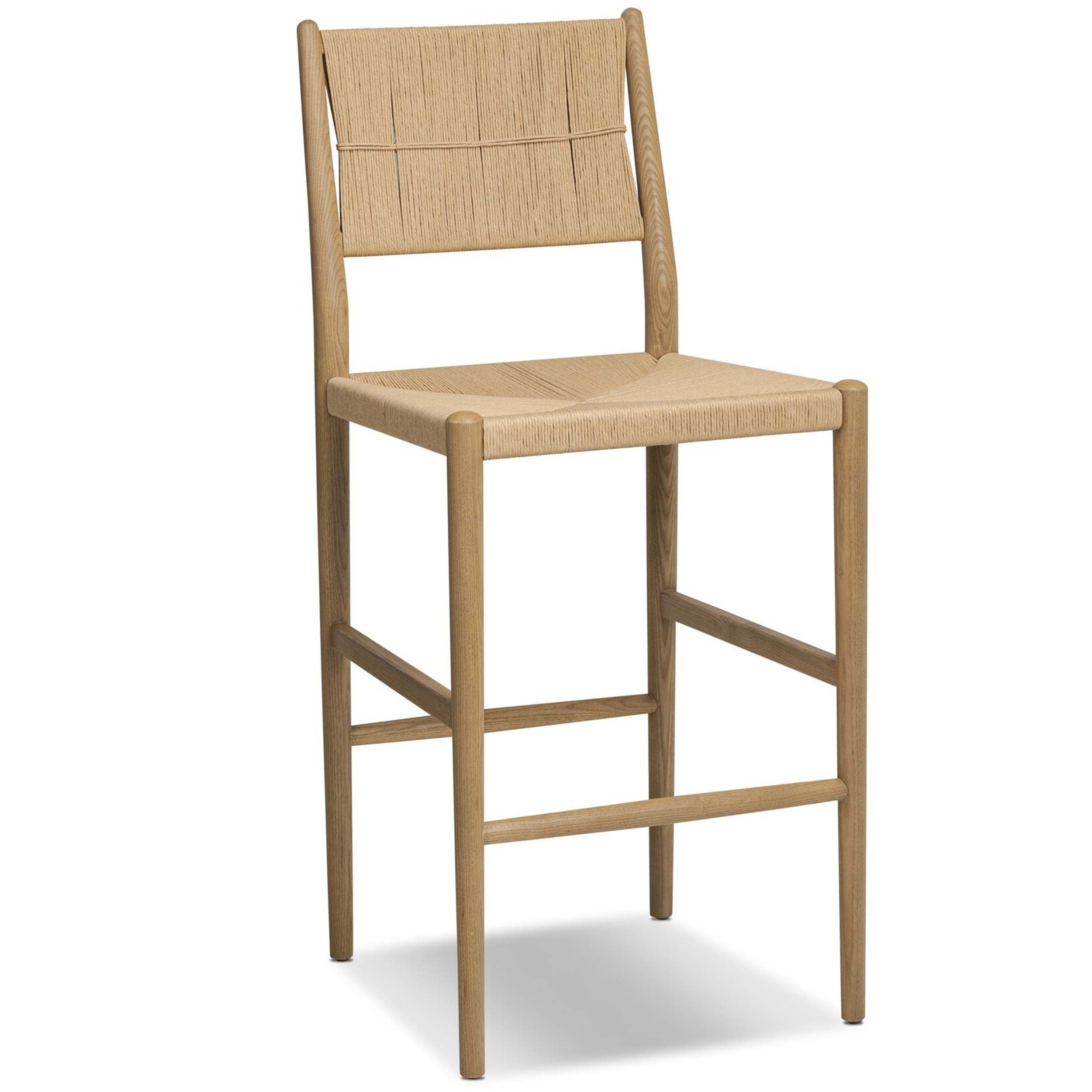 Dara Bar + Counter Stool, Natural Paper Cord