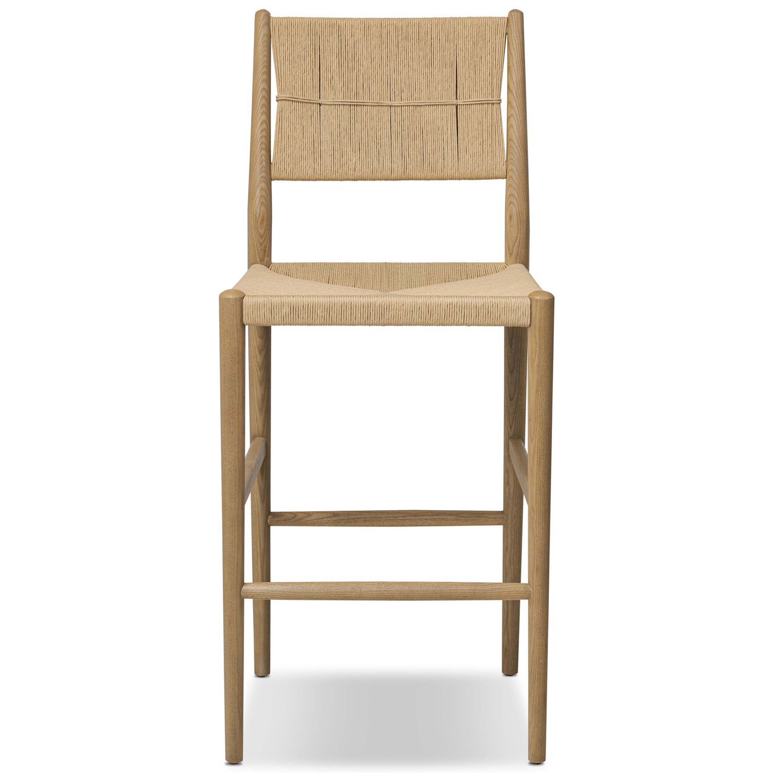 Dara Bar + Counter Stool, Natural Paper Cord