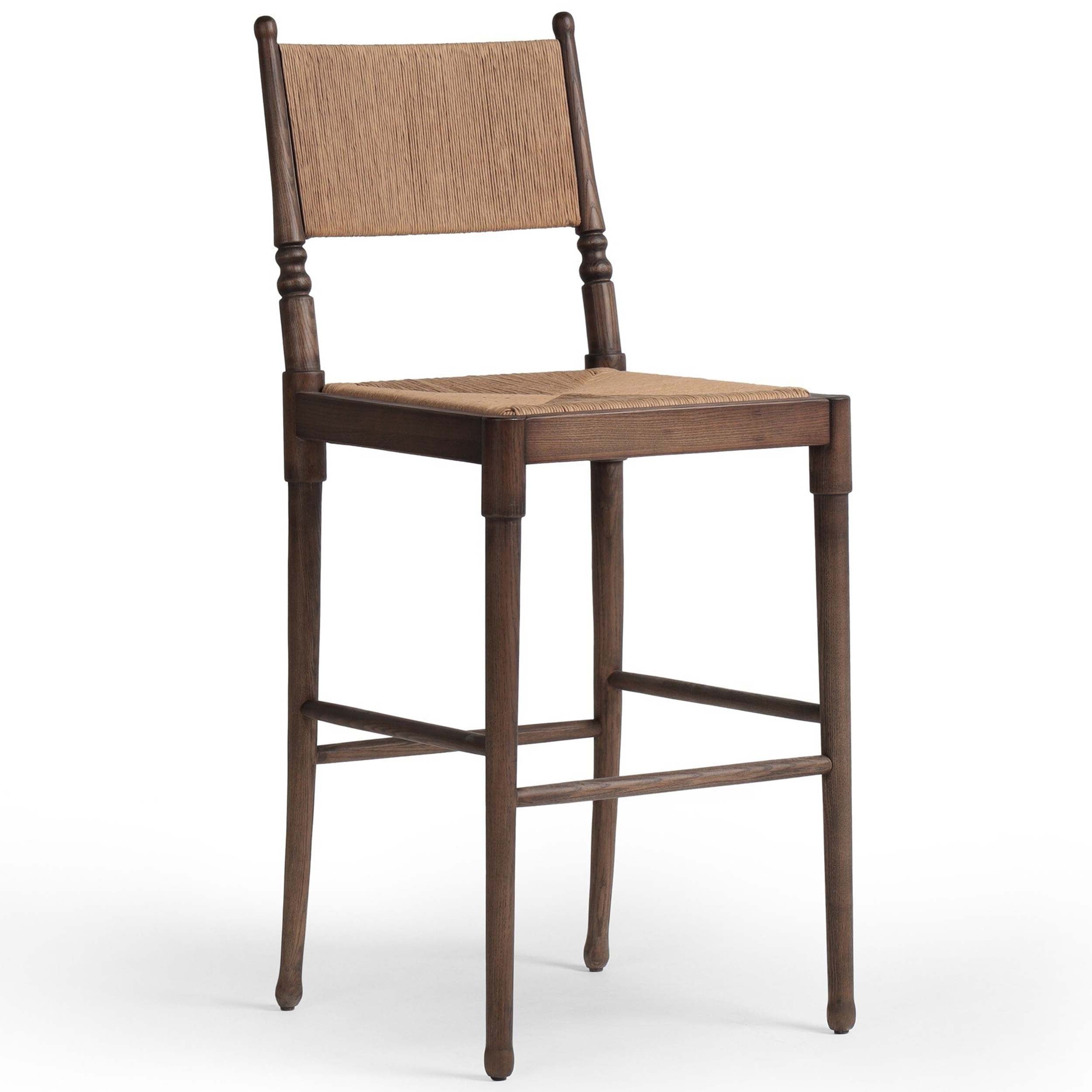 Fayth Bar + Counter Stool, Antique Walnut