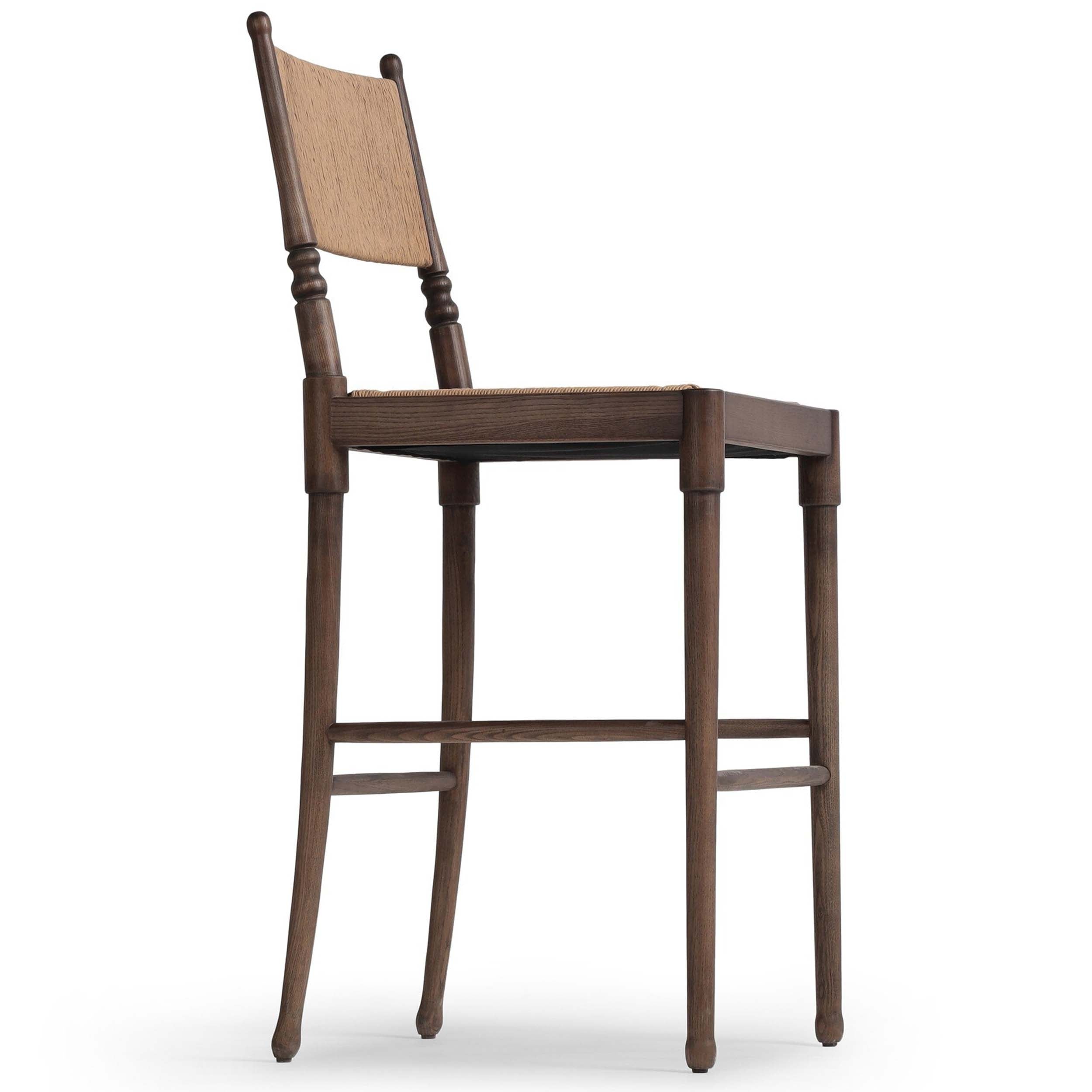 Fayth Bar + Counter Stool, Antique Walnut