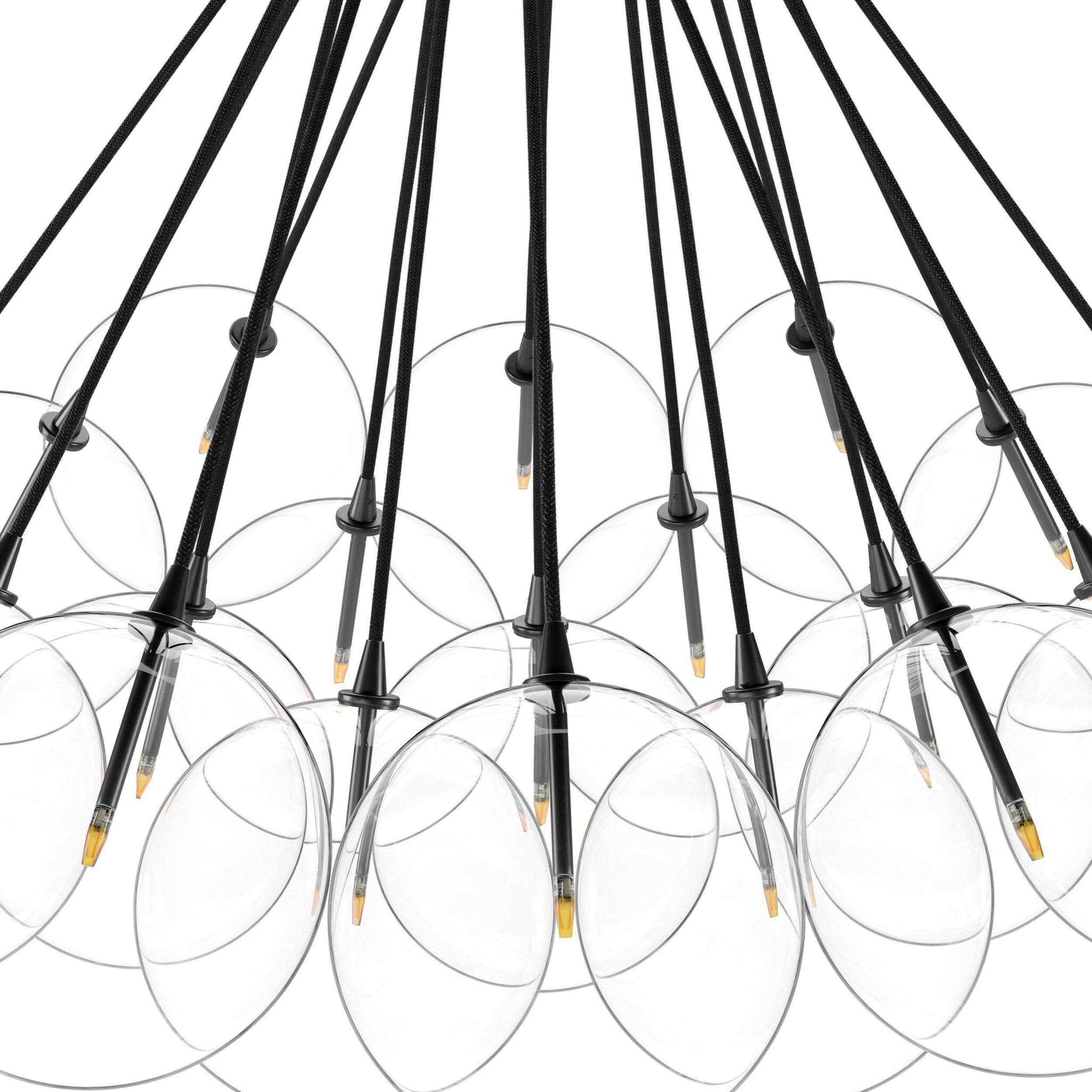 Cloud Chandelier, Black Gunmetal