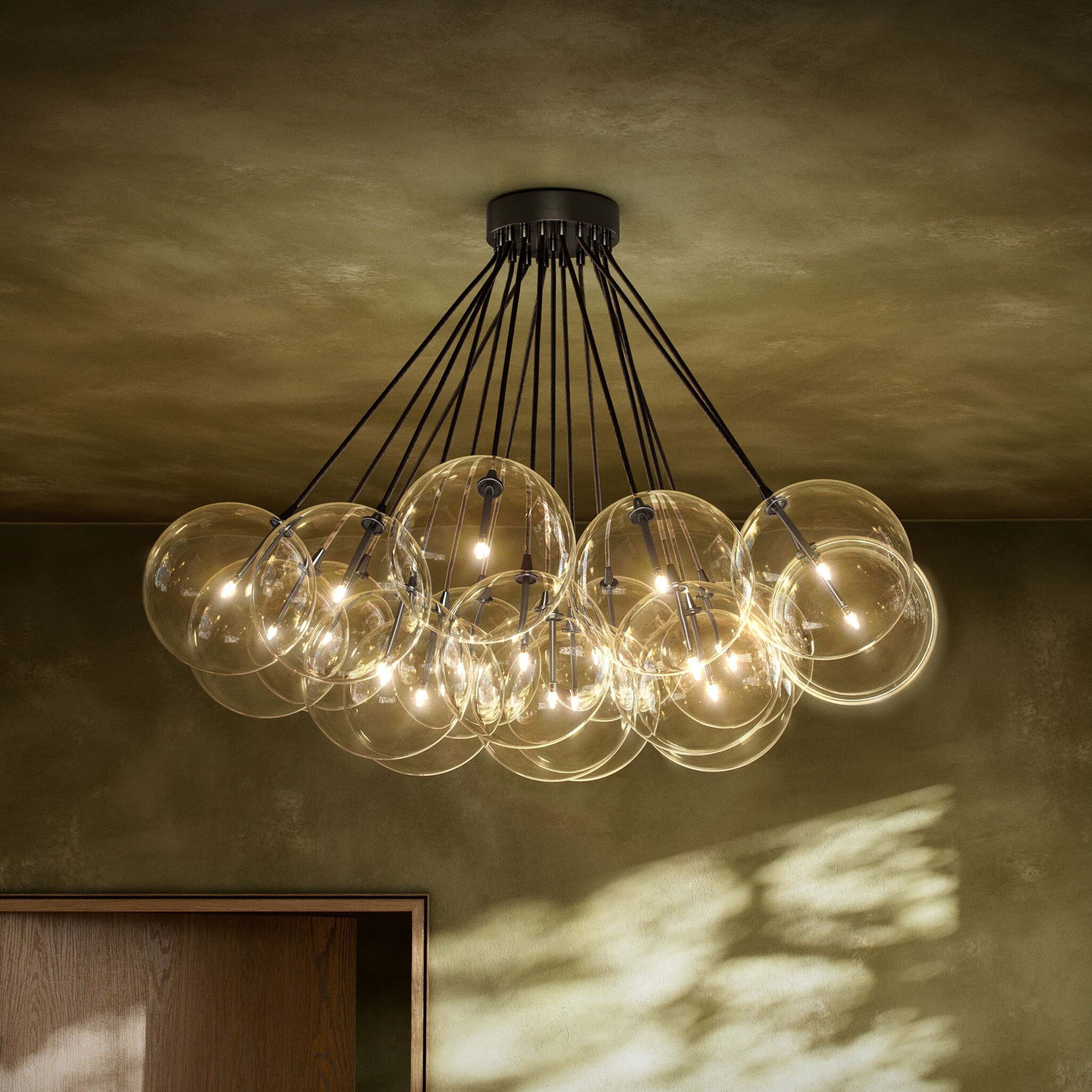 Cloud Chandelier, Black Gunmetal