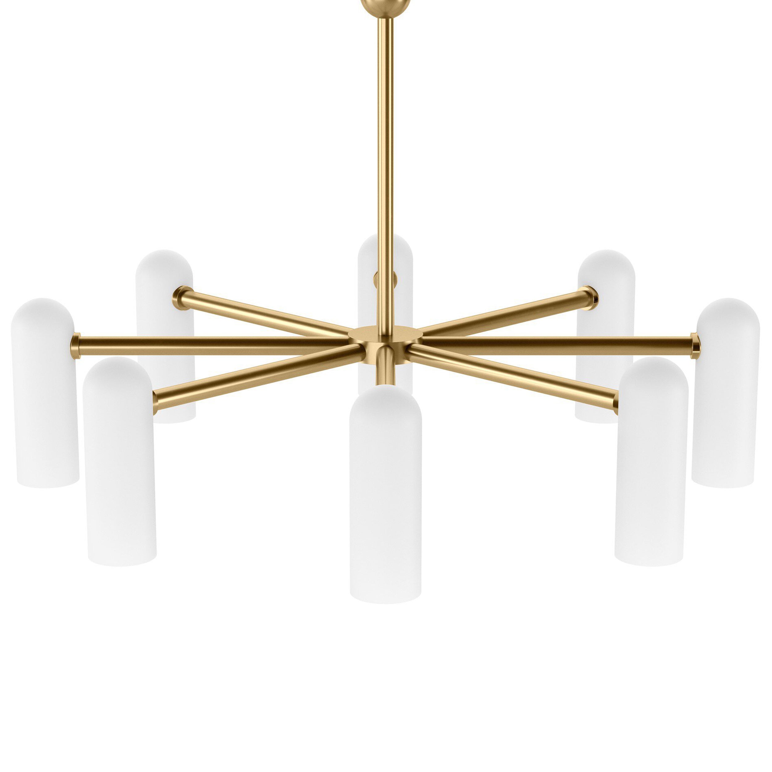 Odyssey Round Md Chandelier, Burnished Brass