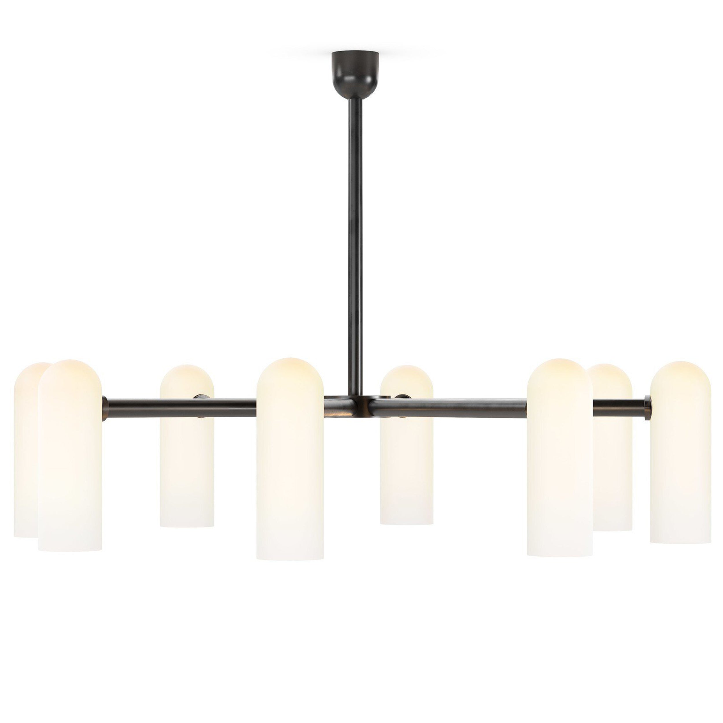 Odyssey Round Md Chandelier, Black Gunmetal
