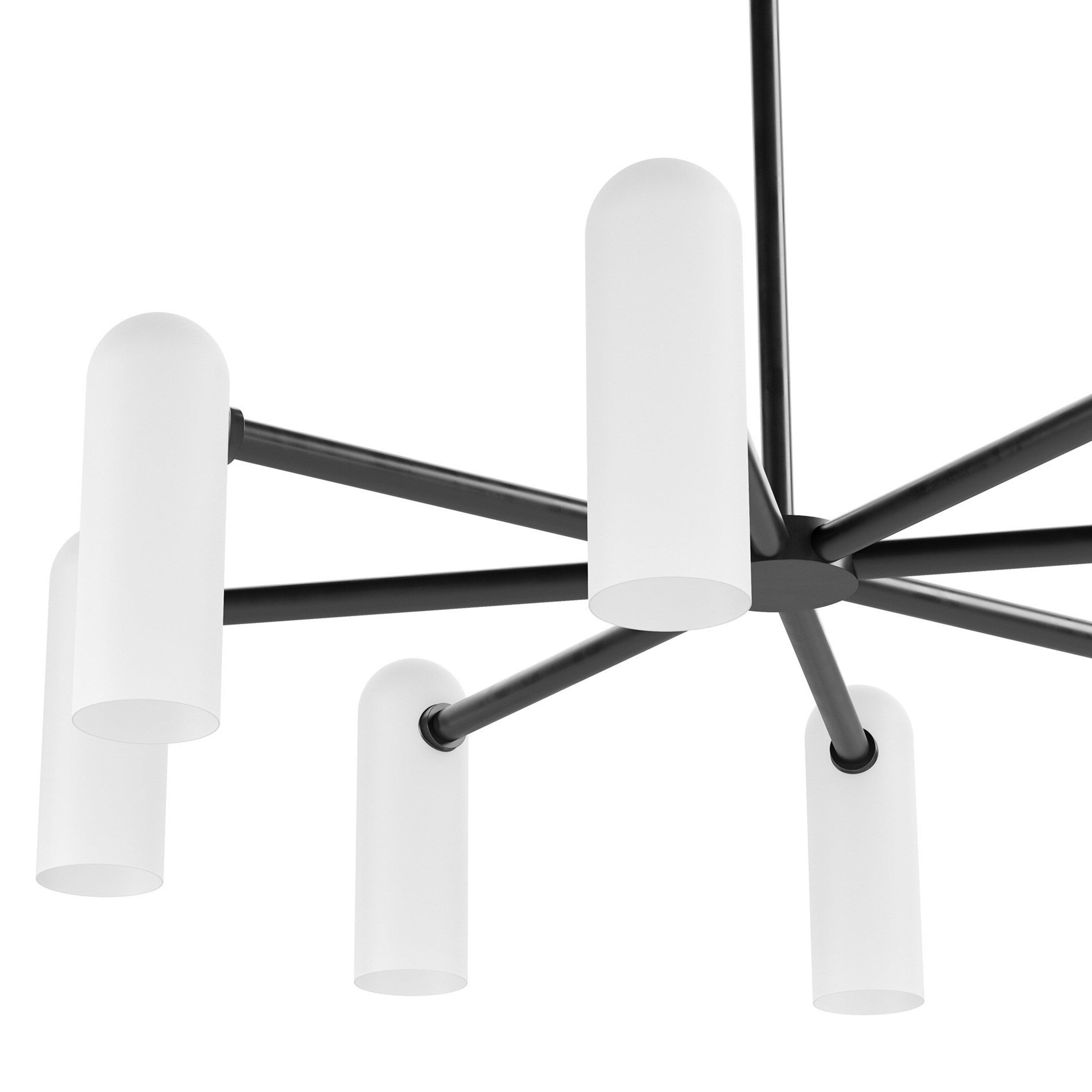 Odyssey Round Md Chandelier, Black Gunmetal