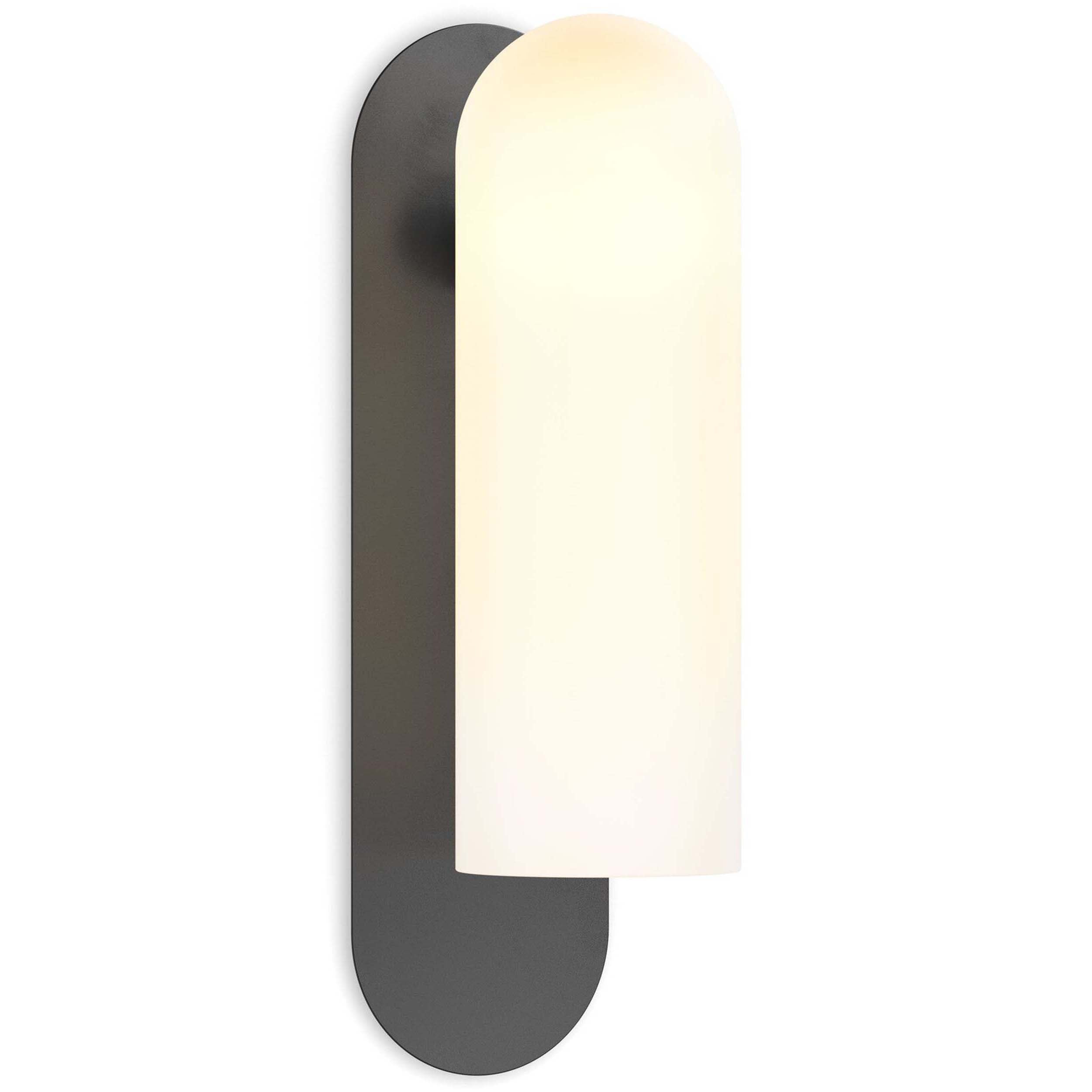 Odyssey Sconce, Black Gunmetal, Opal Matte Glass