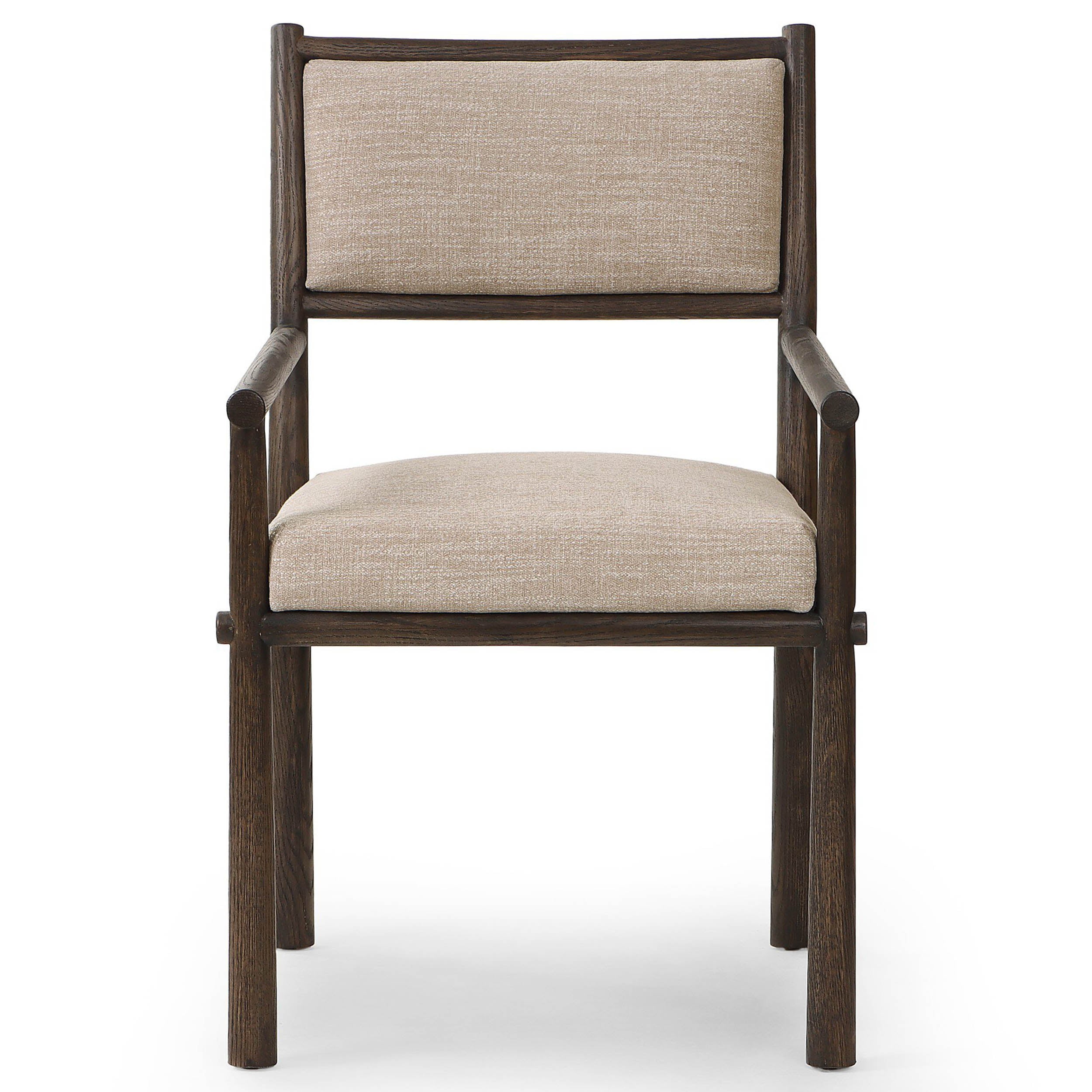 Akiro Dining Armchair, Laken Stone