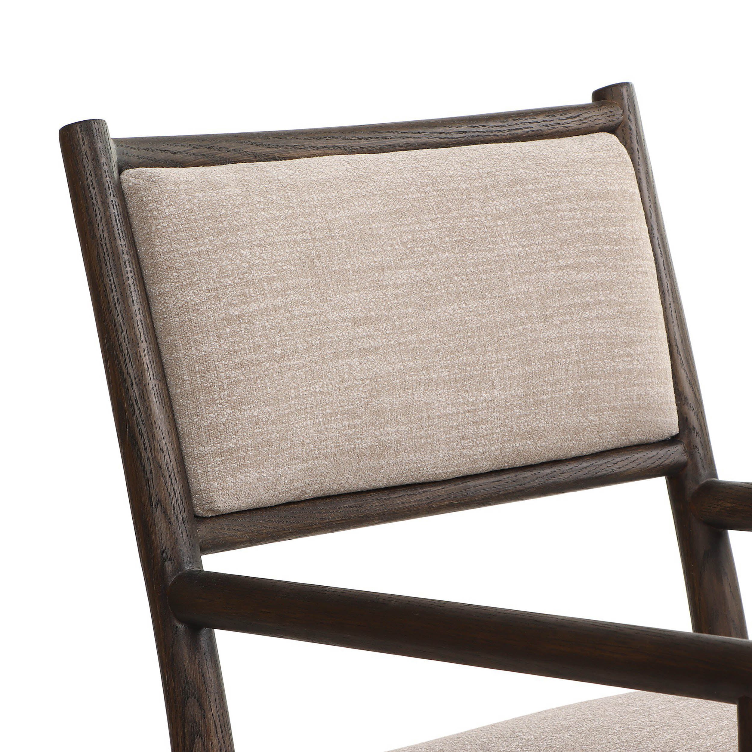 Akiro Dining Armchair, Laken Stone