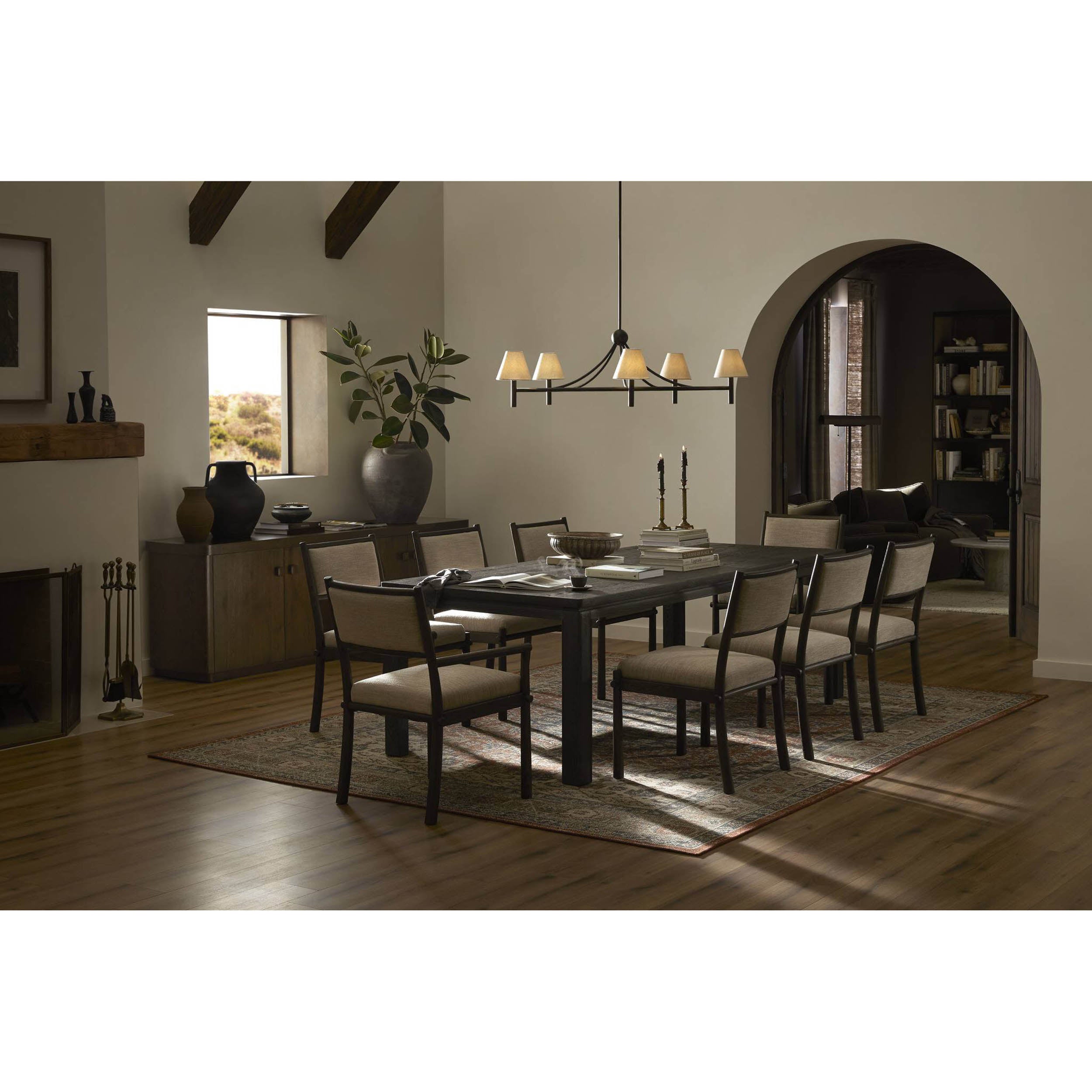 Akiro Dining Armchair, Laken Stone