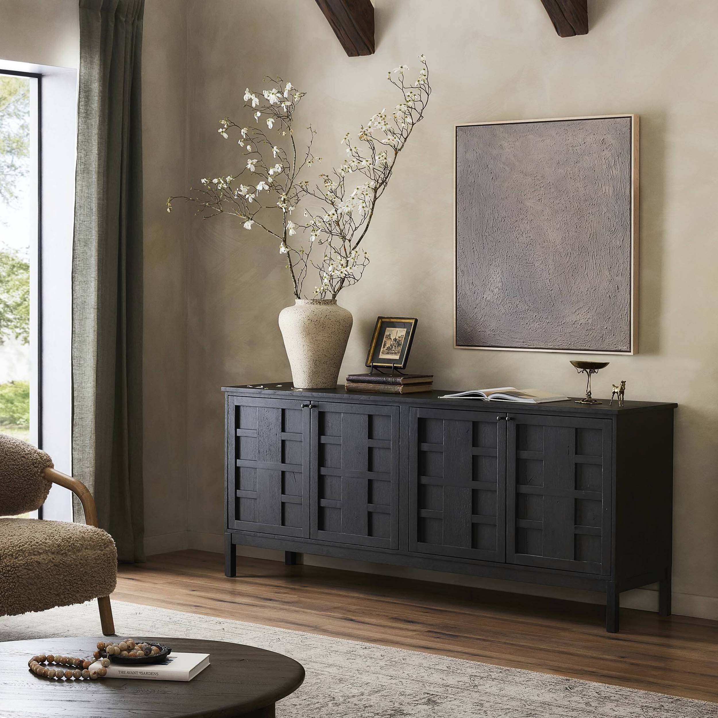 Alessio Sideboard, Smoked Black