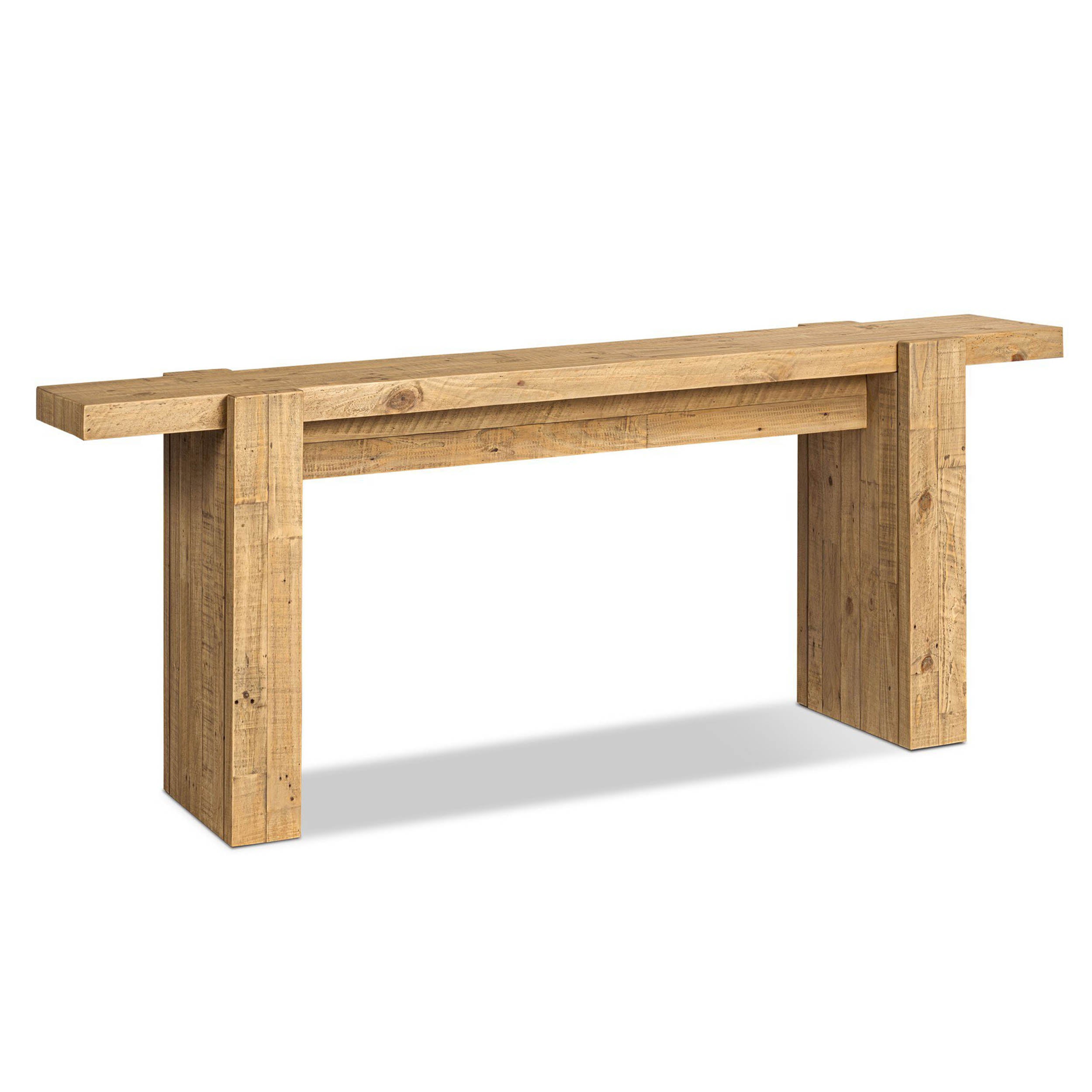 Perot Console Table, Light Blonde Pine
