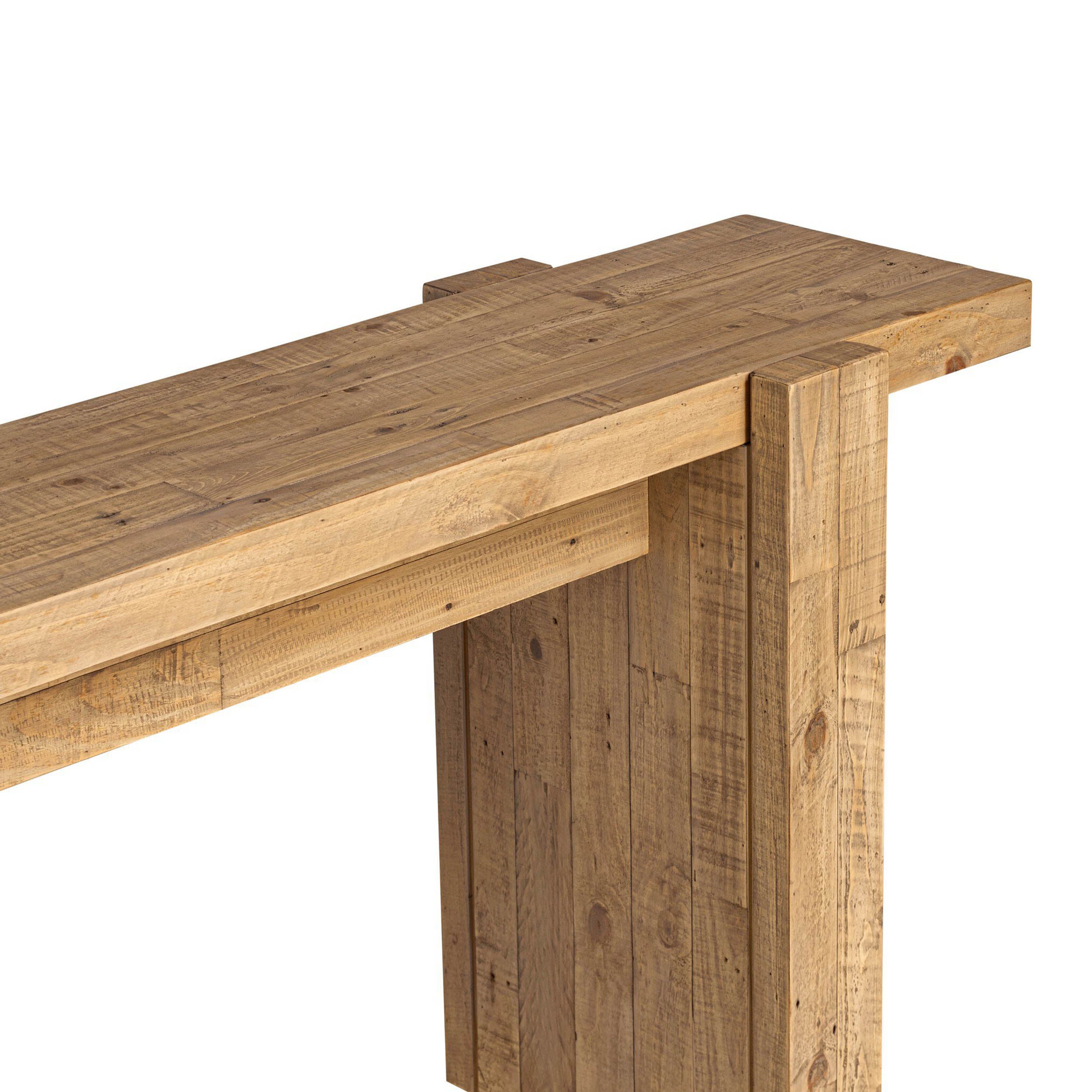 Perot Console Table, Light Blonde Pine