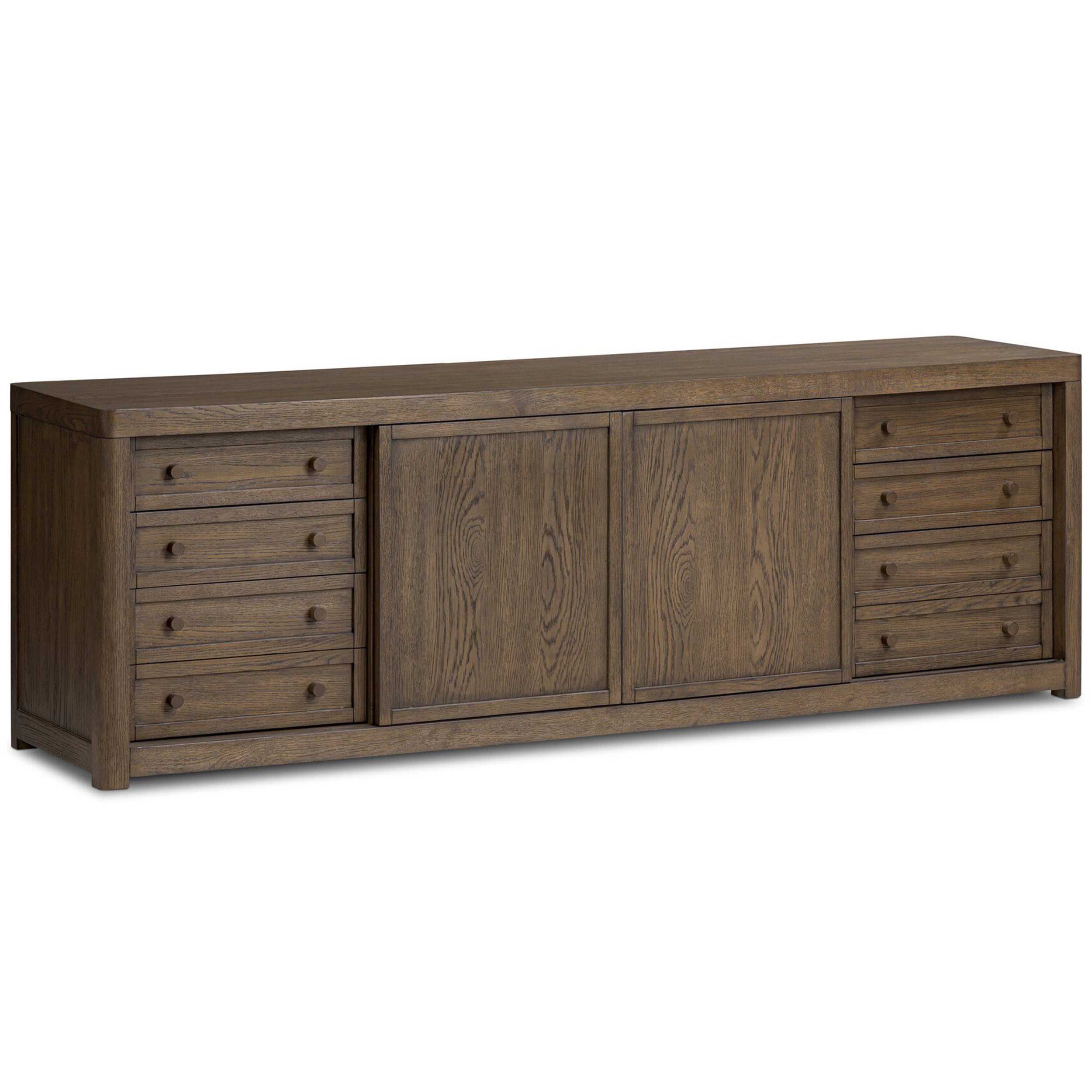 Miko Media Console, Fawn Oak Veneer
