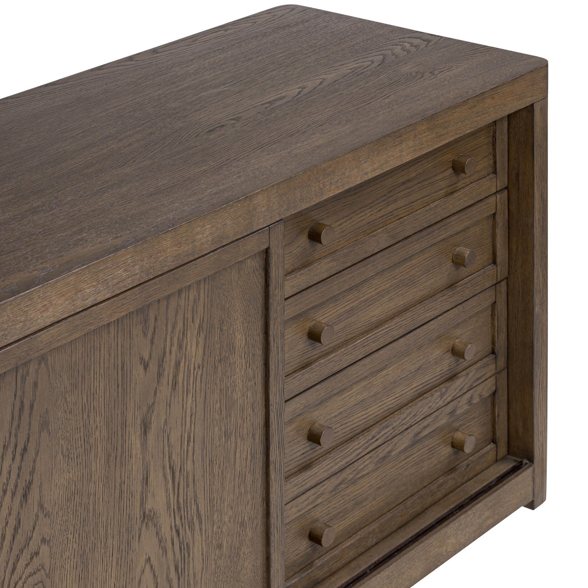 Miko Media Console, Fawn Oak Veneer