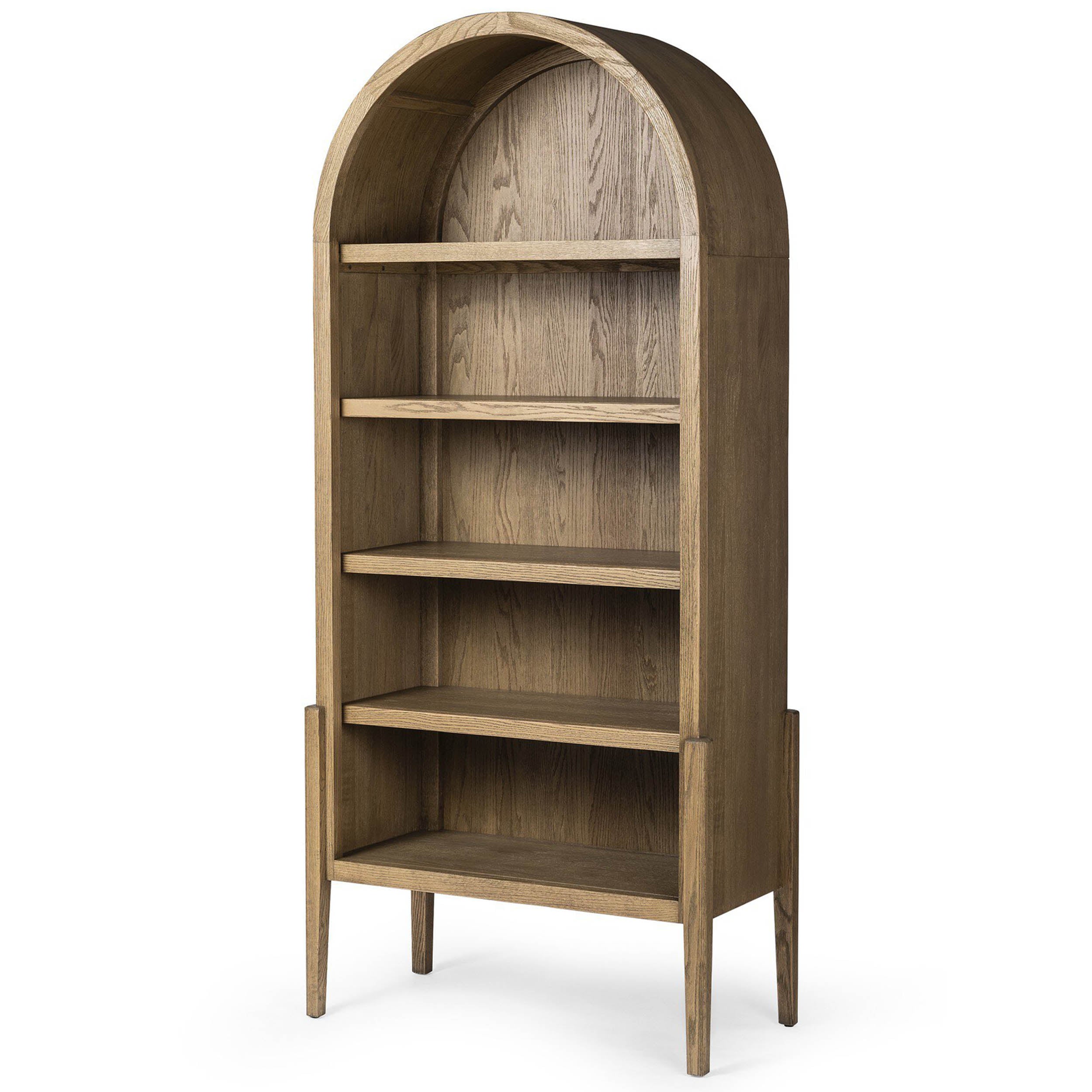 Tolle Bookcase, Drifted Oak Solid