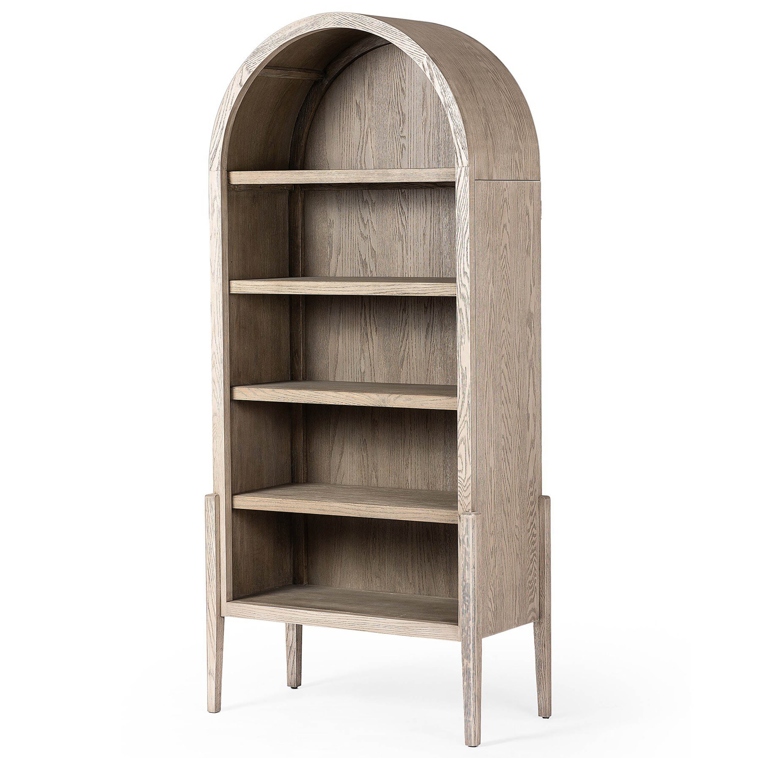 Tolle Bookcase, Rustic White Solid