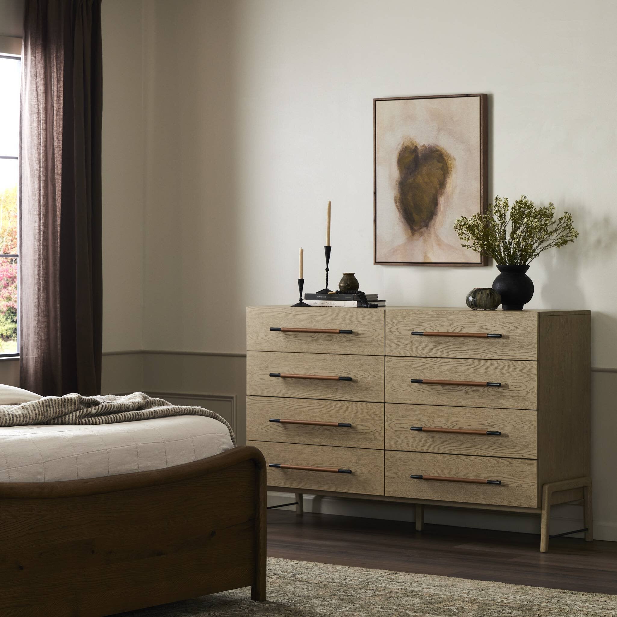 Rosedale 8 Drawer Dresser, Yucca Oak Veneer