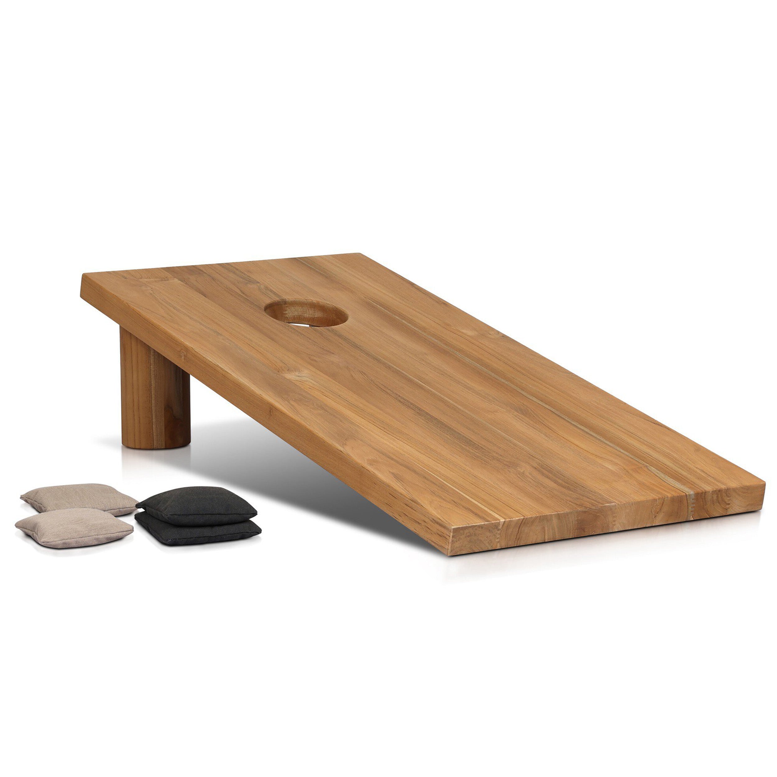 Outdoor Bag Toss Set, Aged Natural Teak