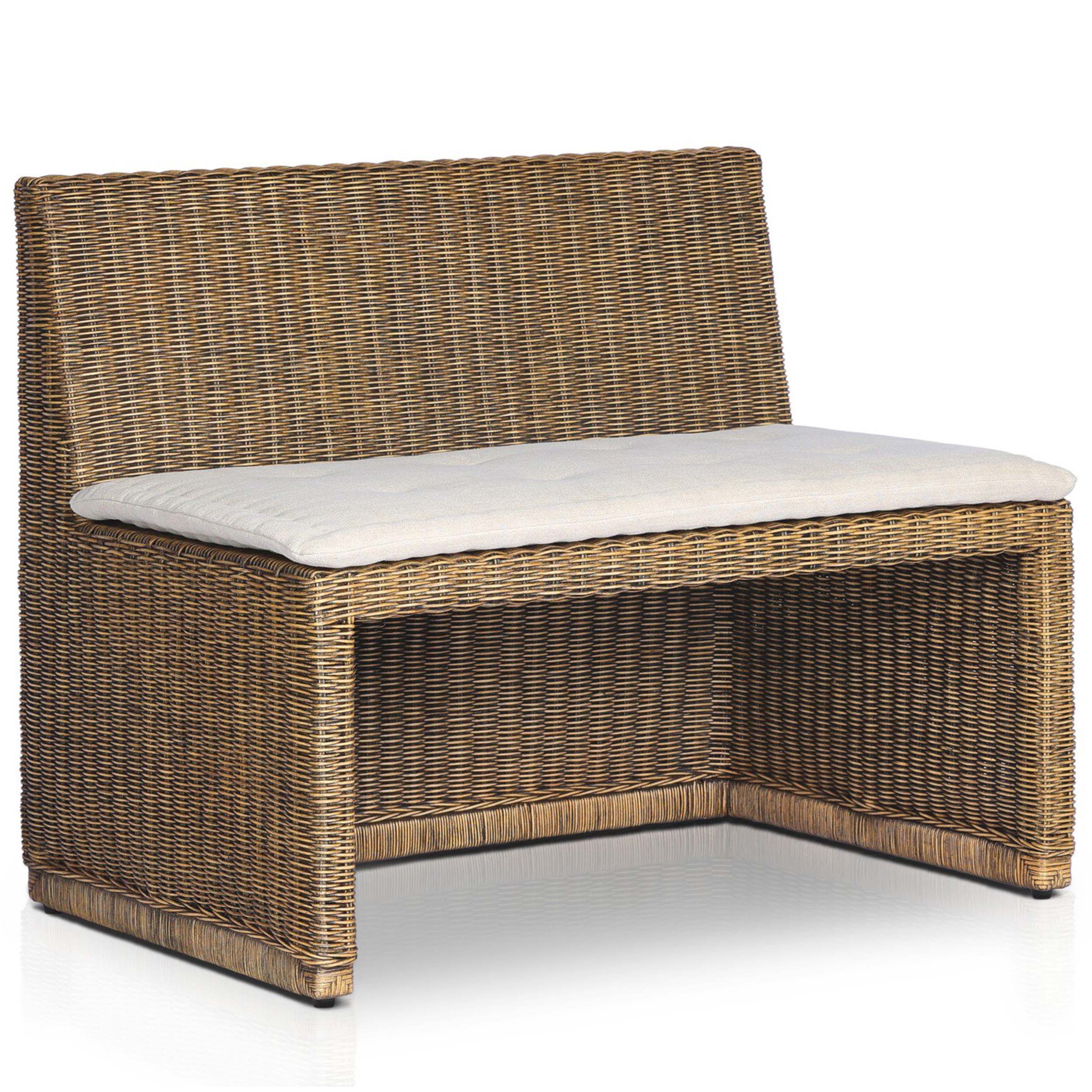 Build Your Own: Senna Woven Dining Banquette, Broadway Dune, Dining Chair and A Half