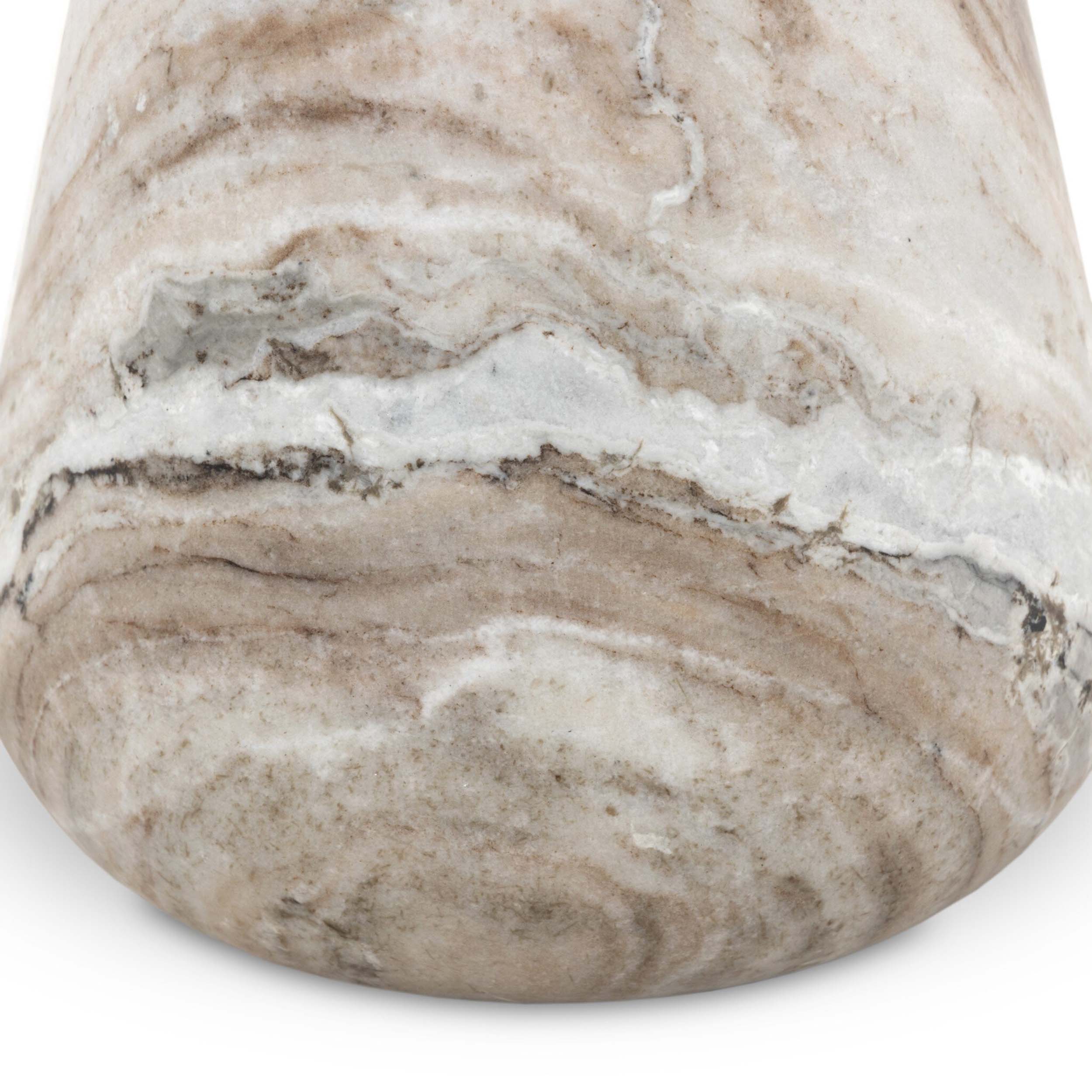 Pablo Outdoor End Table, Sawar Marble