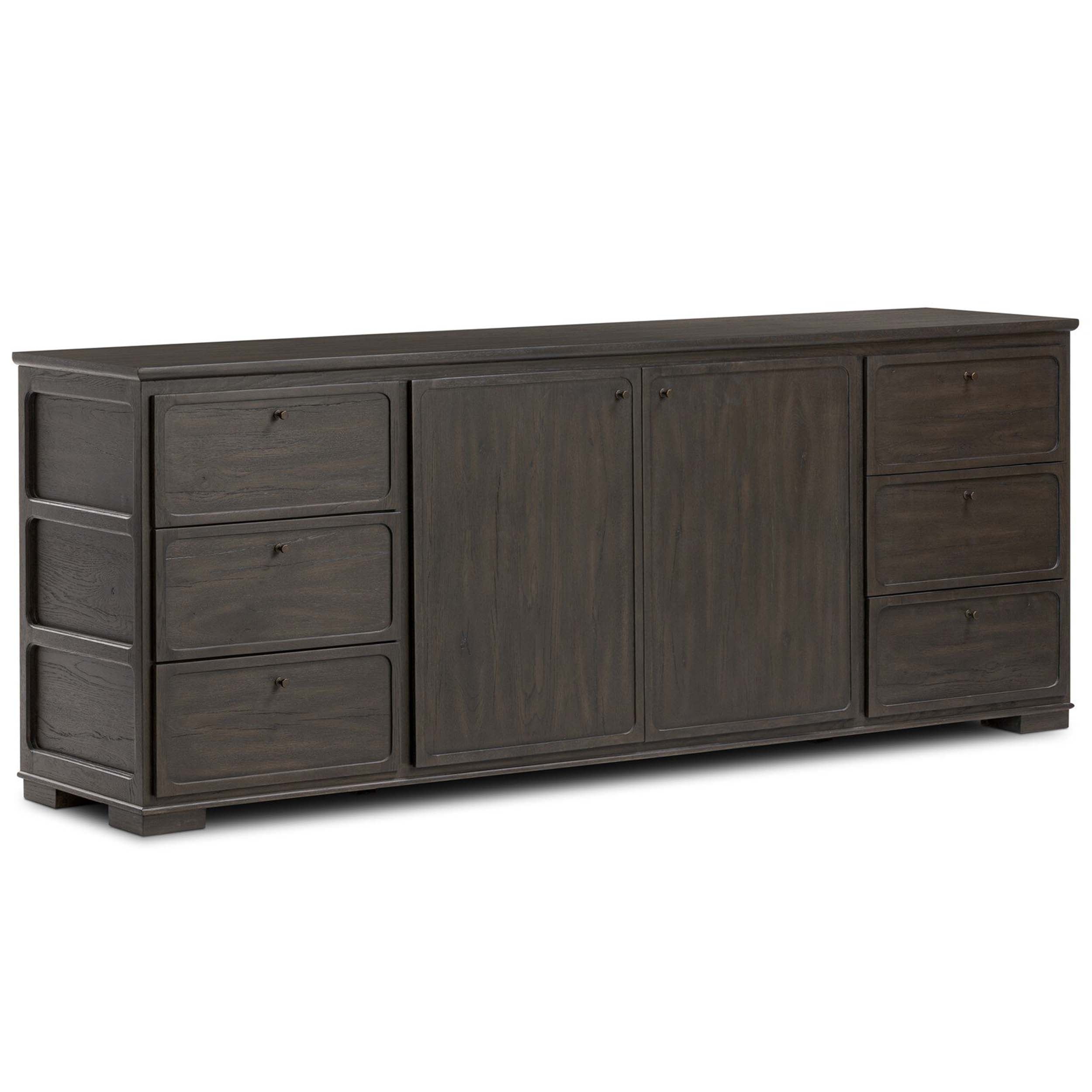 Leora Sideboard, Smoked Black Veneer