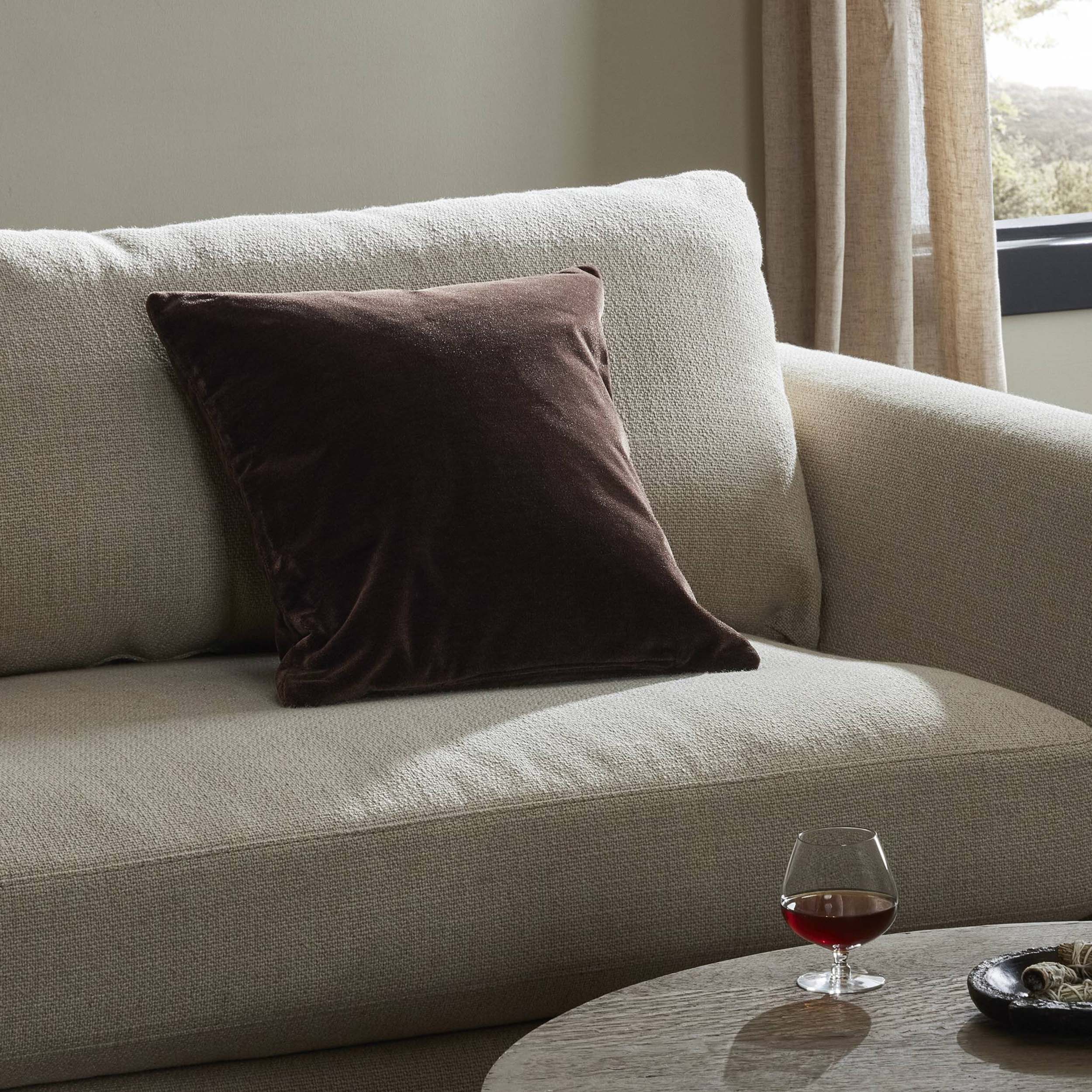 Bridger Pillow, Monte Chocolate, Cover + Insert