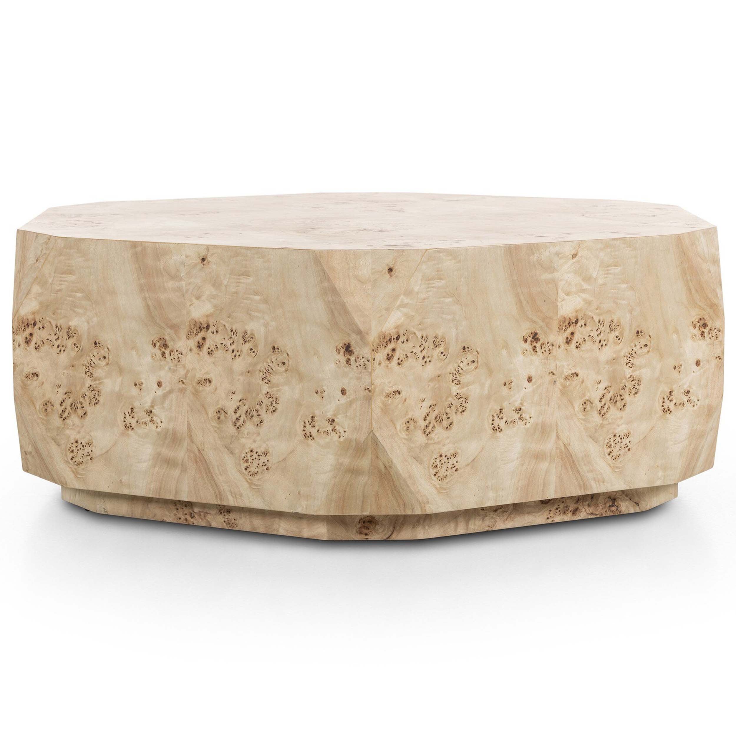 Elena Coffee Table, Light Burl