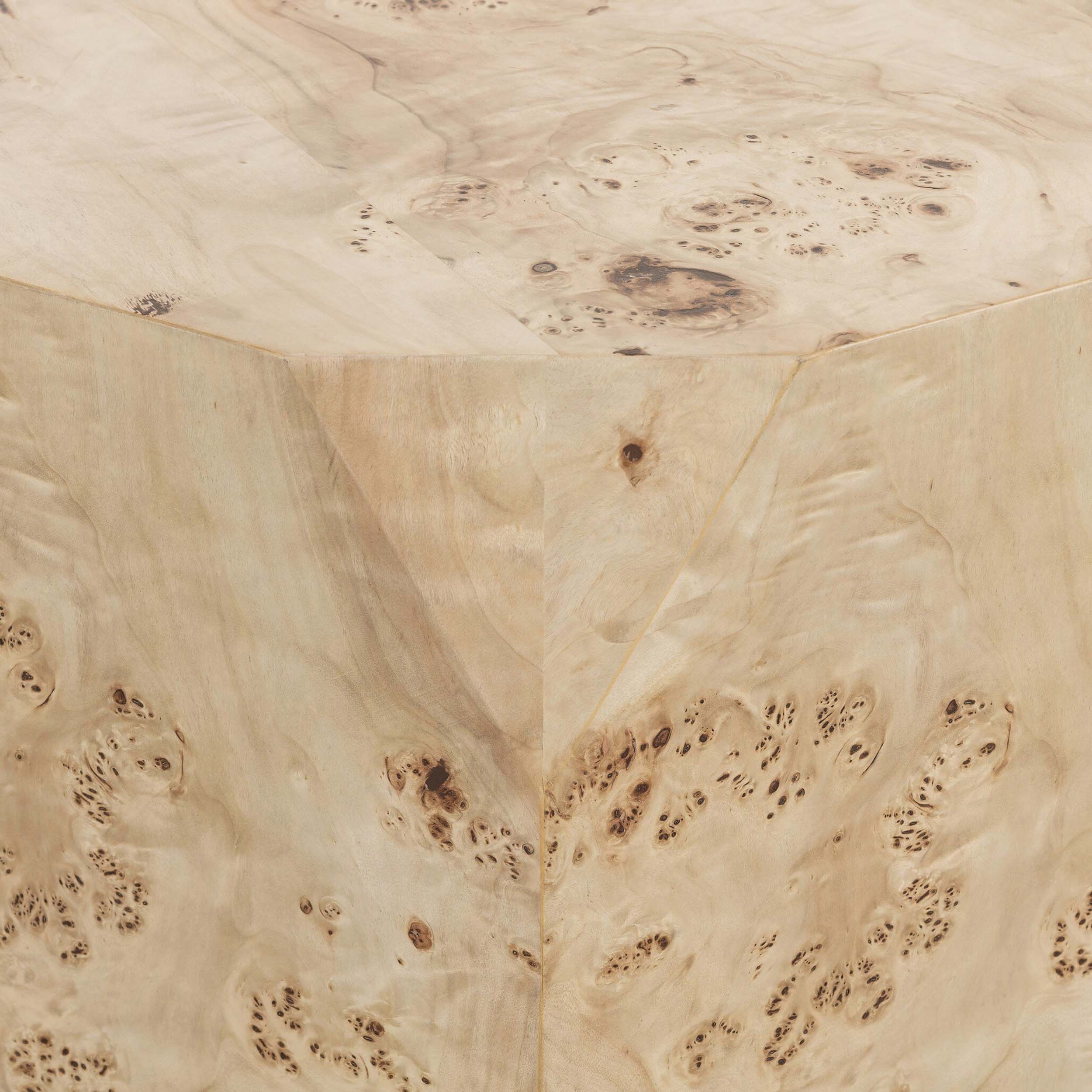 Elena Coffee Table, Light Burl