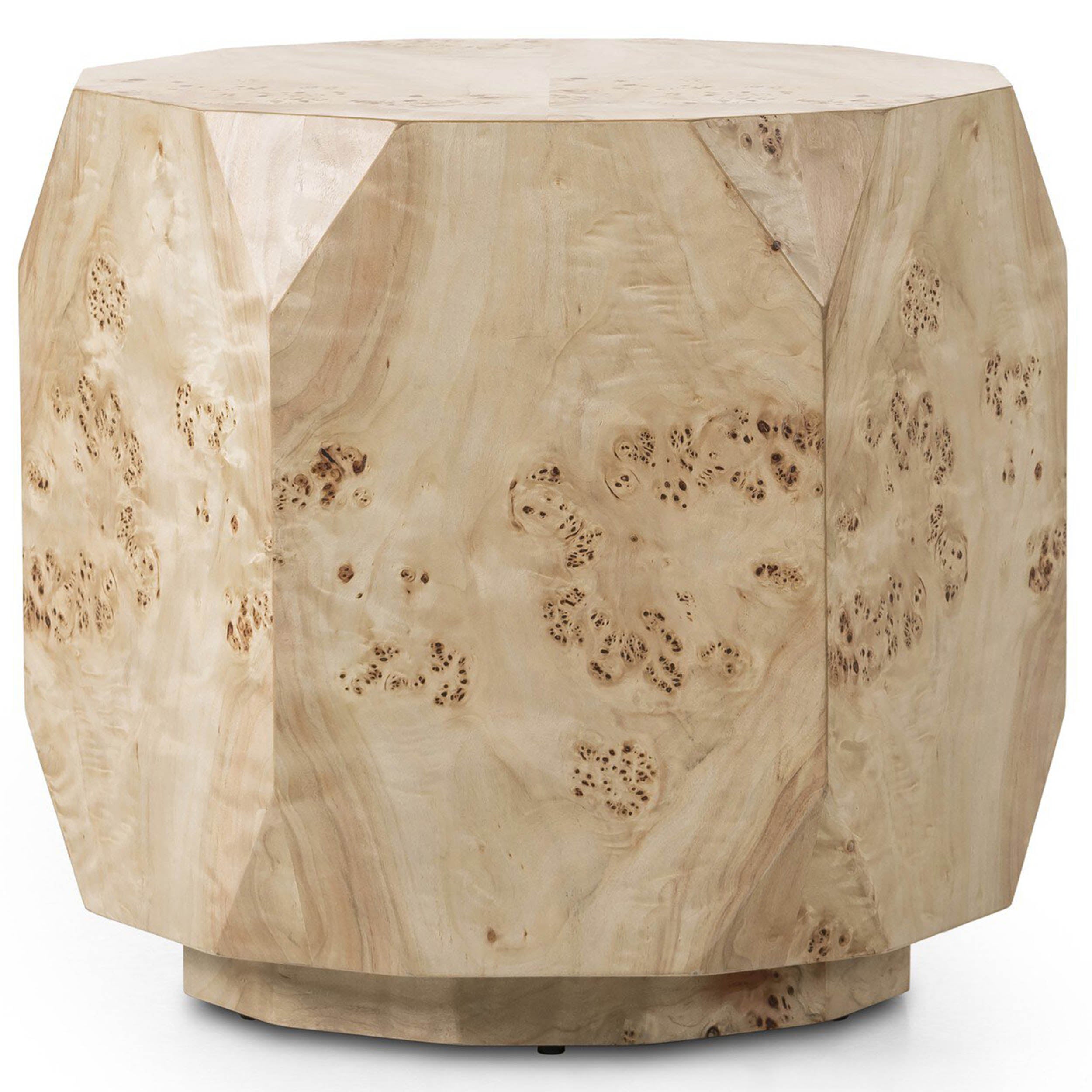 Elena End Table, Light Burl