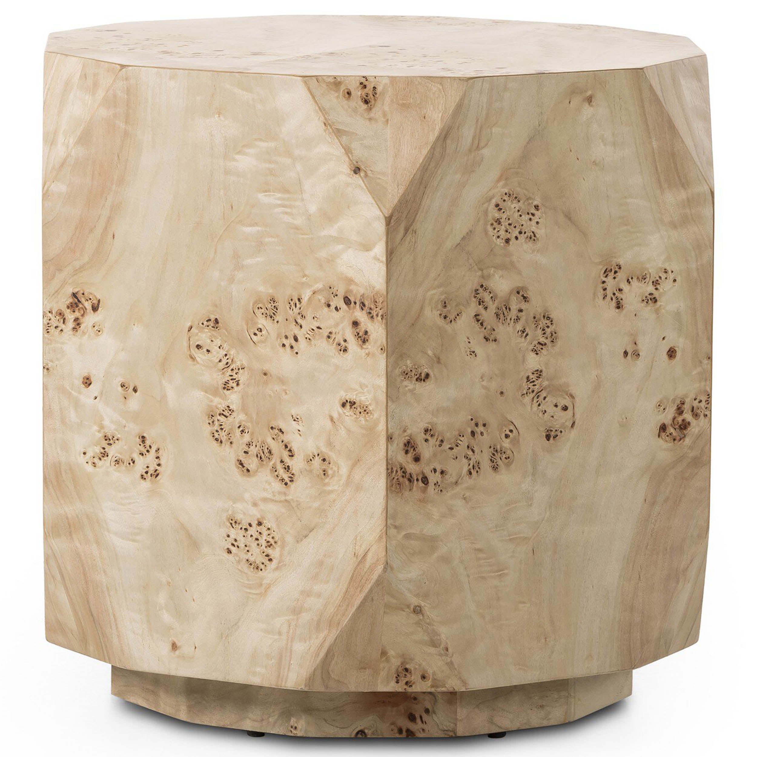 Elena End Table, Light Burl