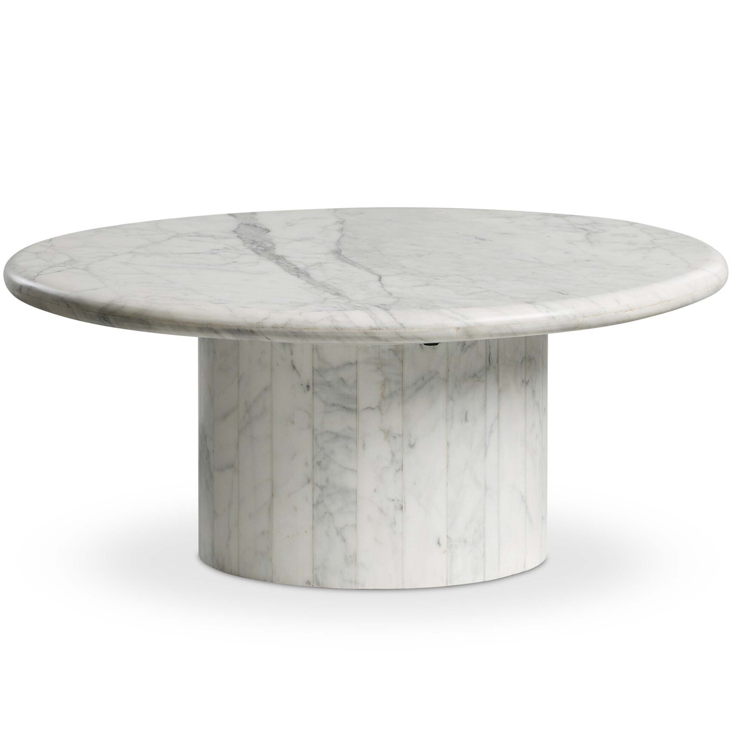 Stuart Nesting Coffee Table, White Calacatta Marble