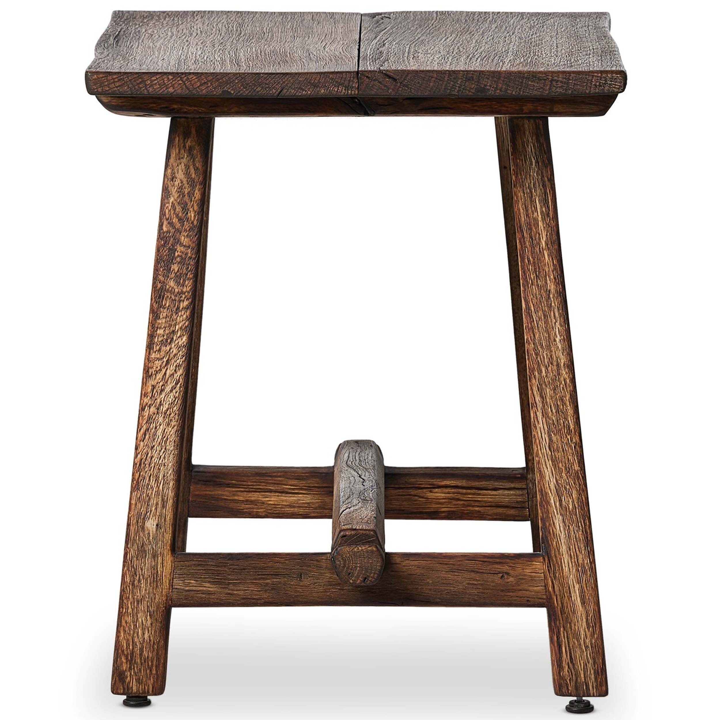 Elio End Table, Burnt Bleached Oak
