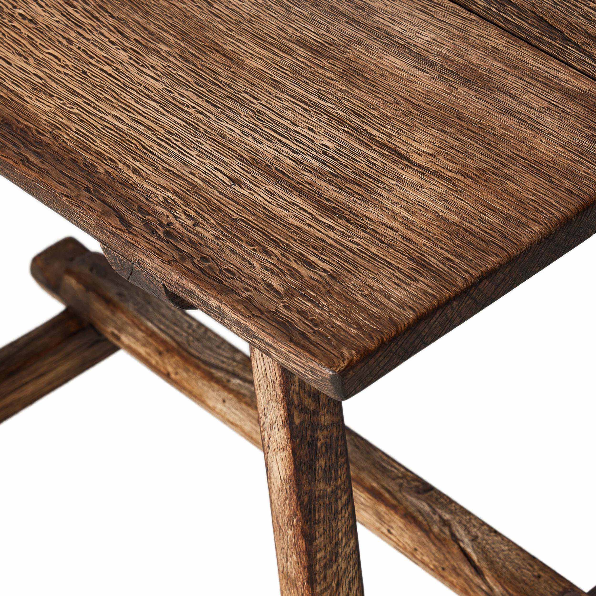 Elio End Table, Burnt Bleached Oak