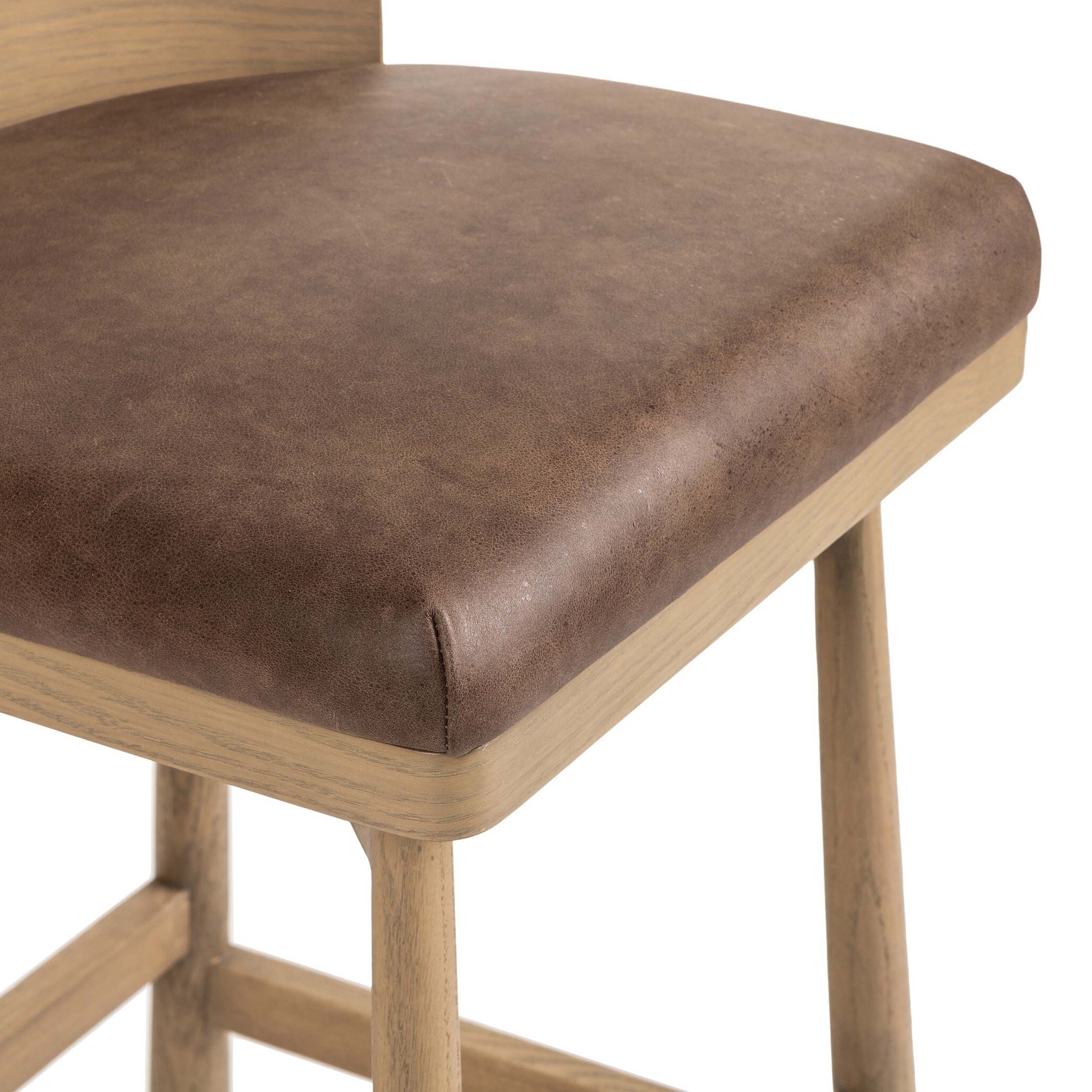 Cloris Swivel Bar + Counter Stool, Palermo Cigar