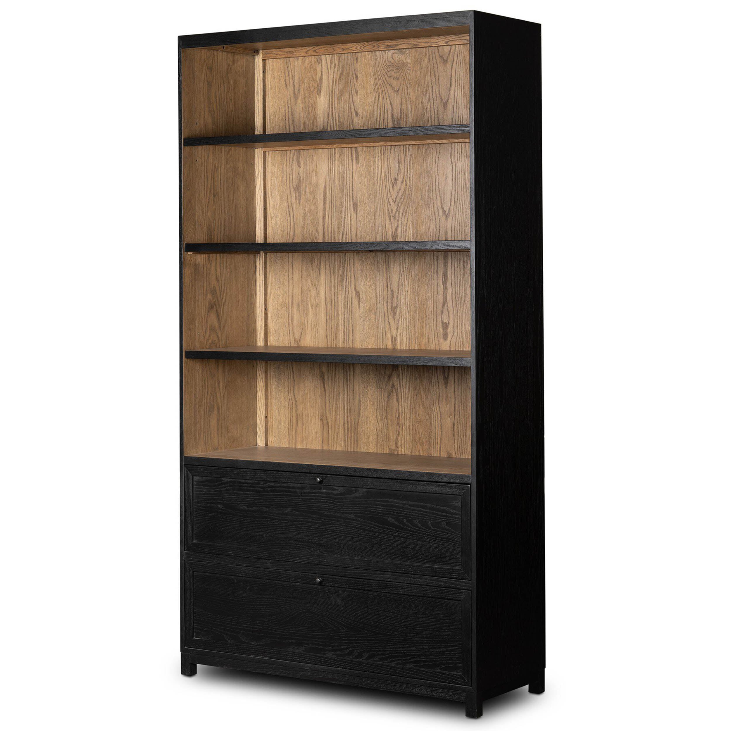 Millie Bookcase, Drifted Matte Black