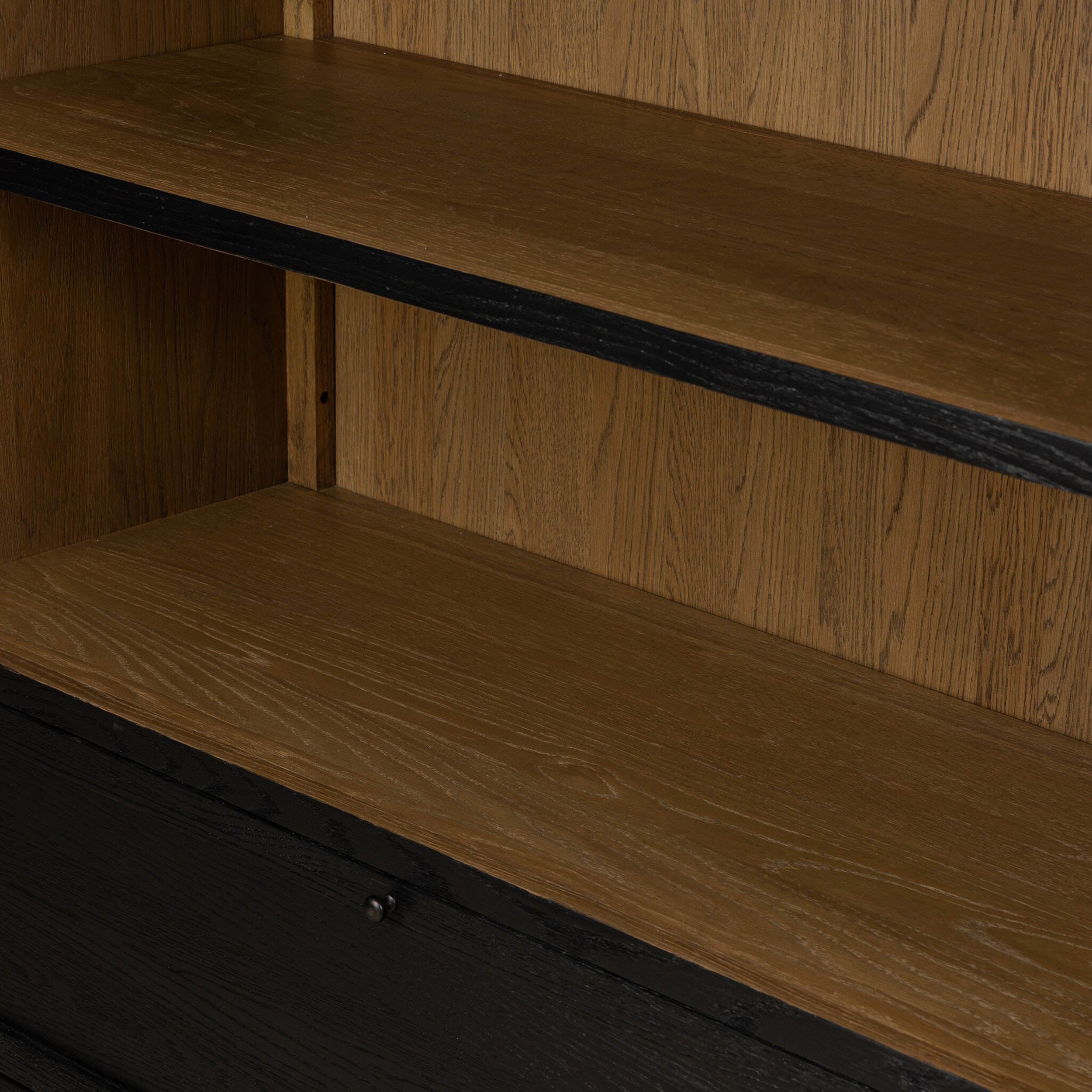 Millie Bookcase, Drifted Matte Black