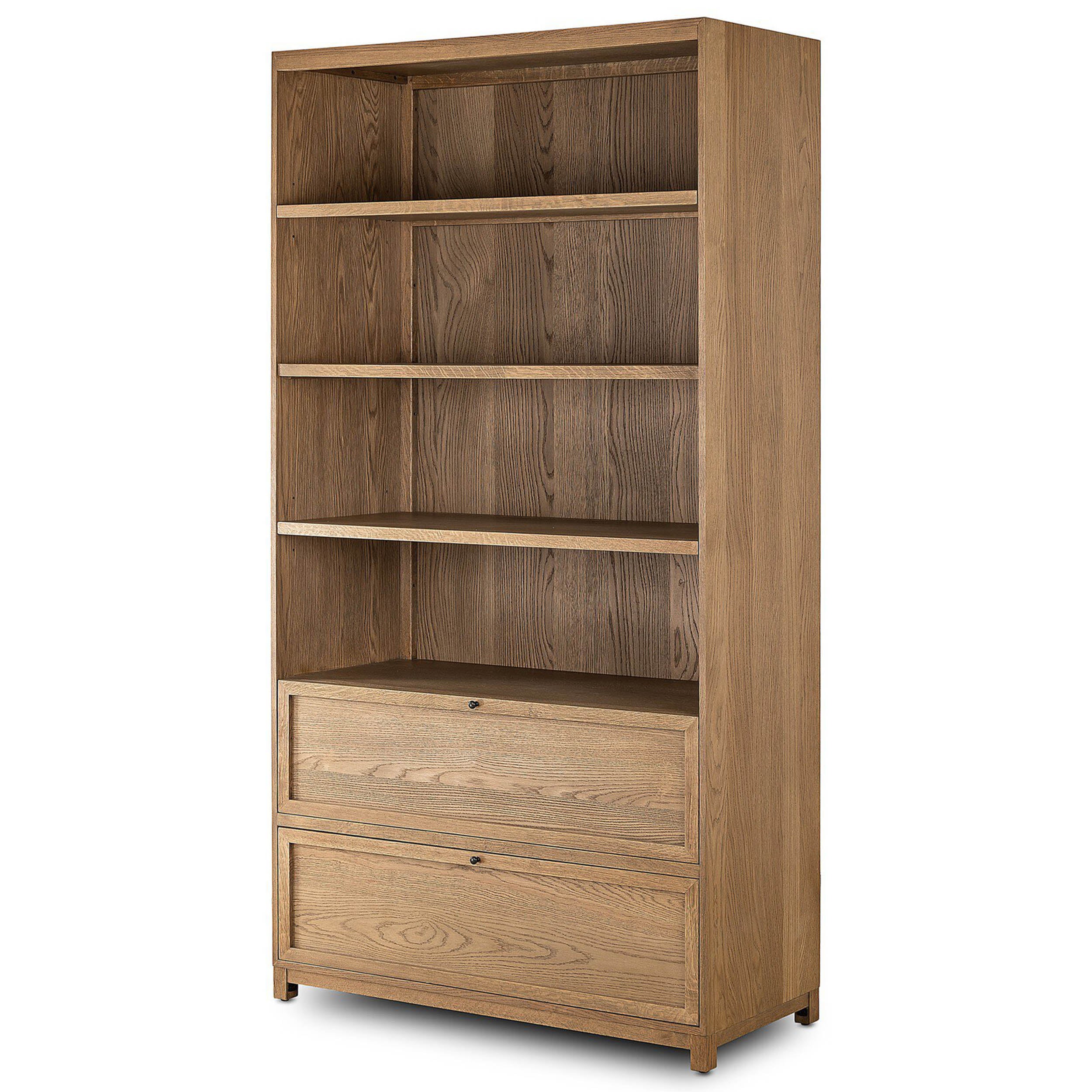 Millie Bookcase, Drifted Oak Solid