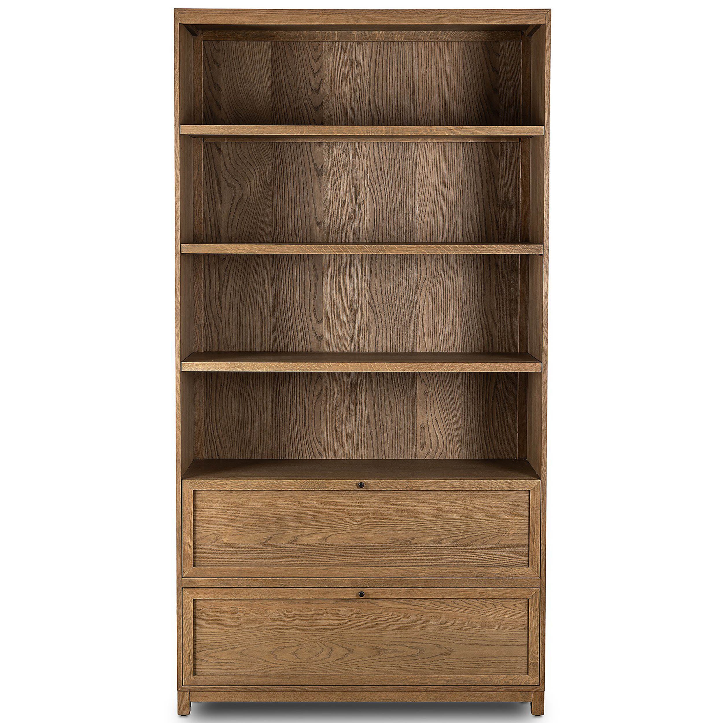 Millie Bookcase, Drifted Oak Solid