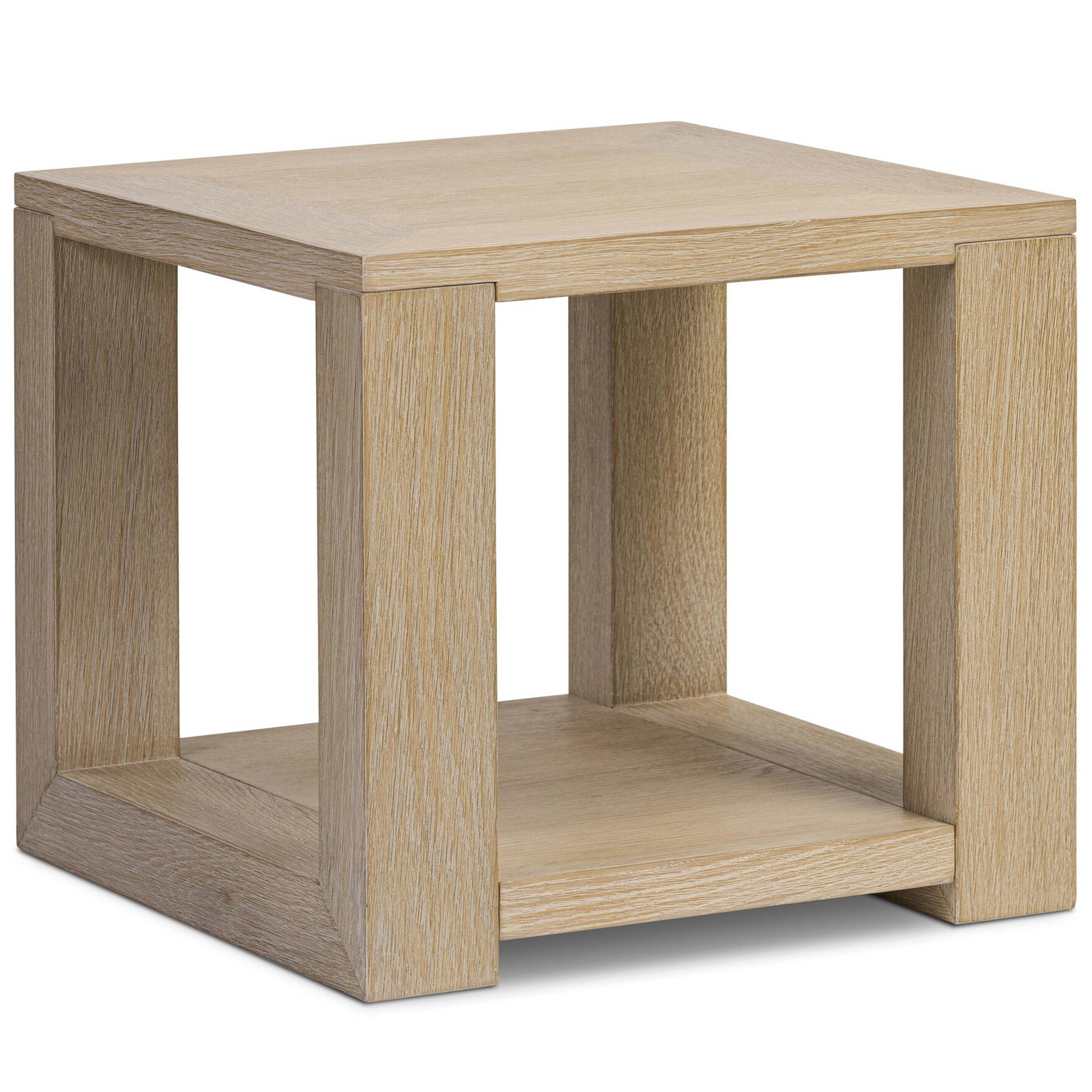 Thomas End Table, Bleached Oak Veneer
