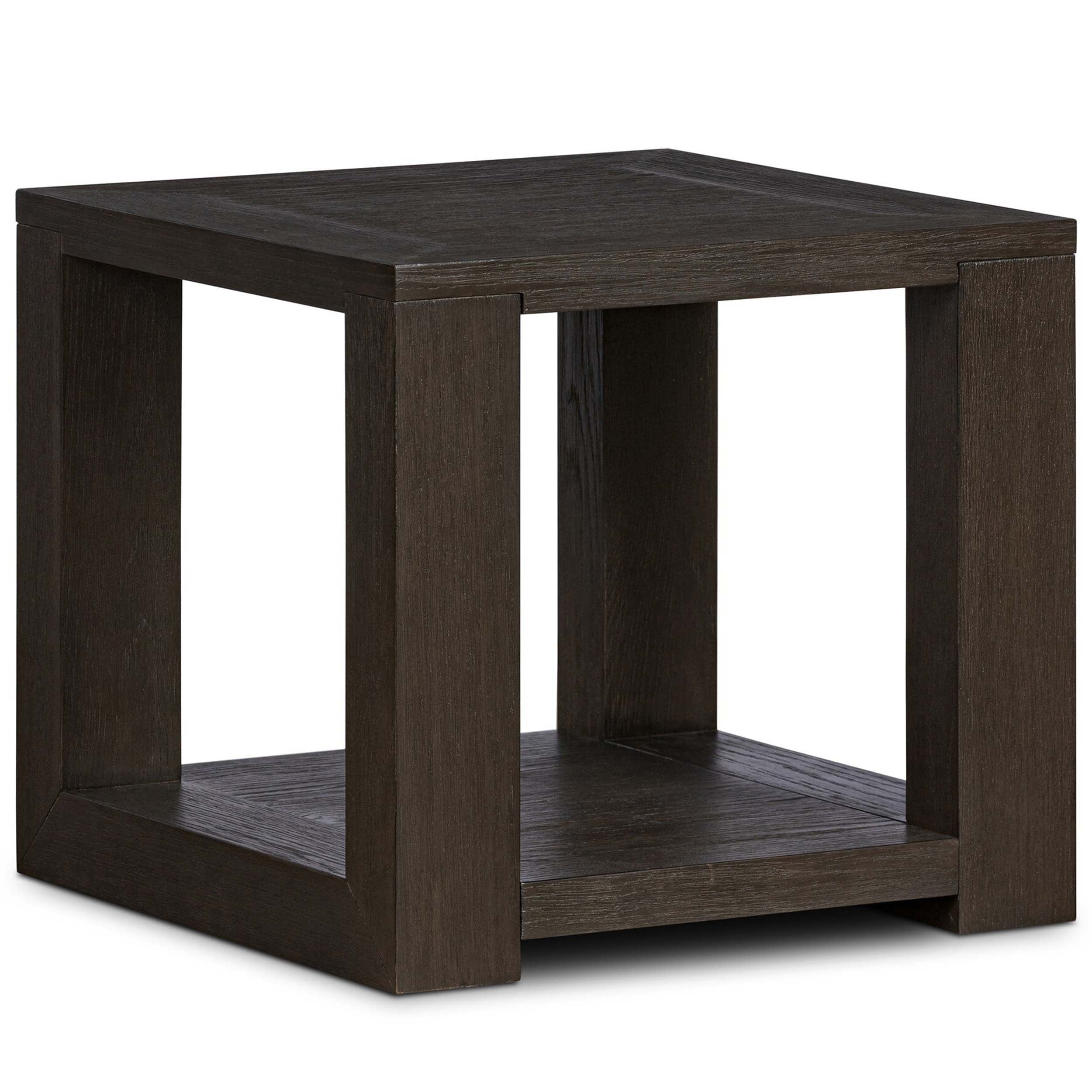 Thomas End Table, Dark Anthracite Oak Veneer
