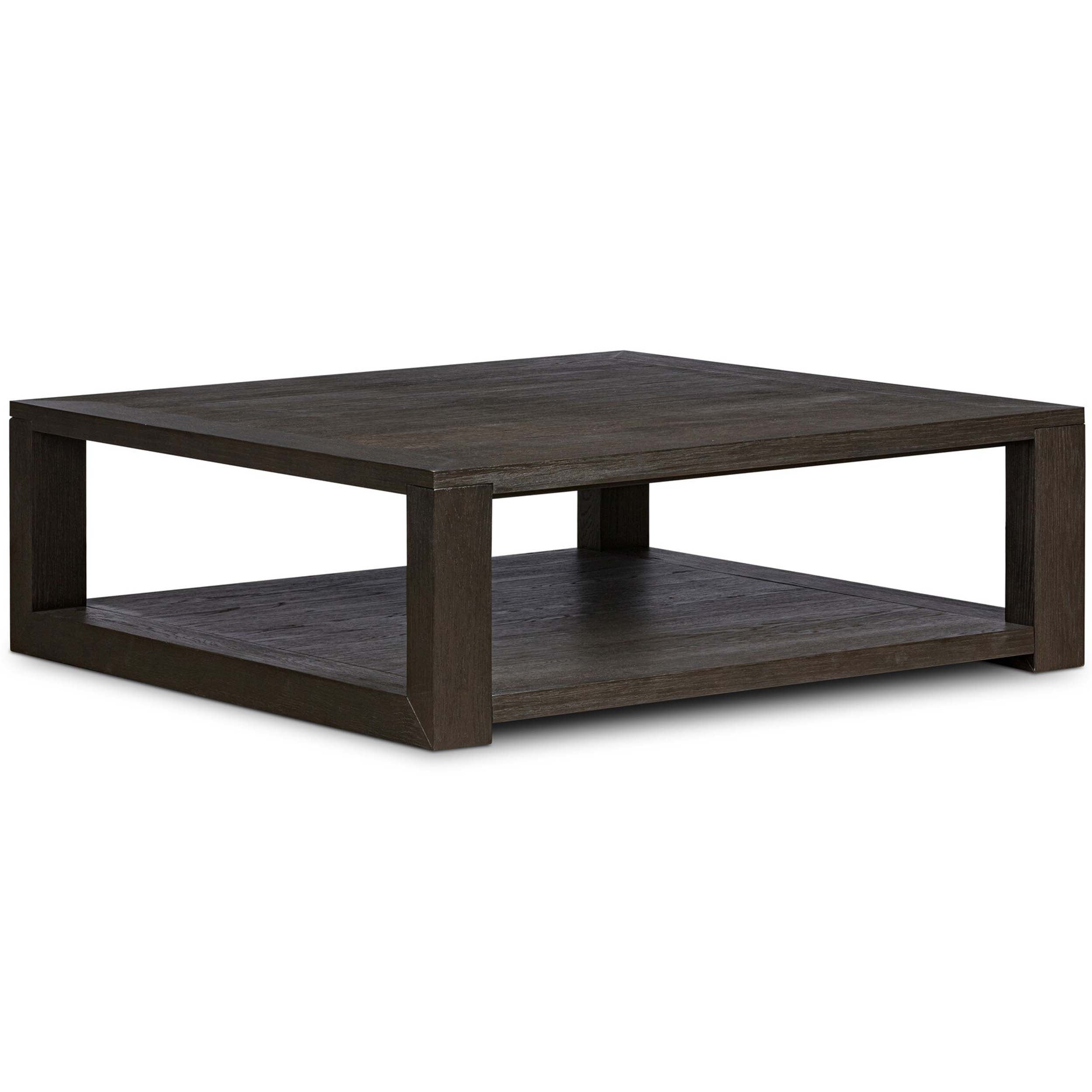 Thomas Square Coffee Table, Dark Anthracite Oak Veneer