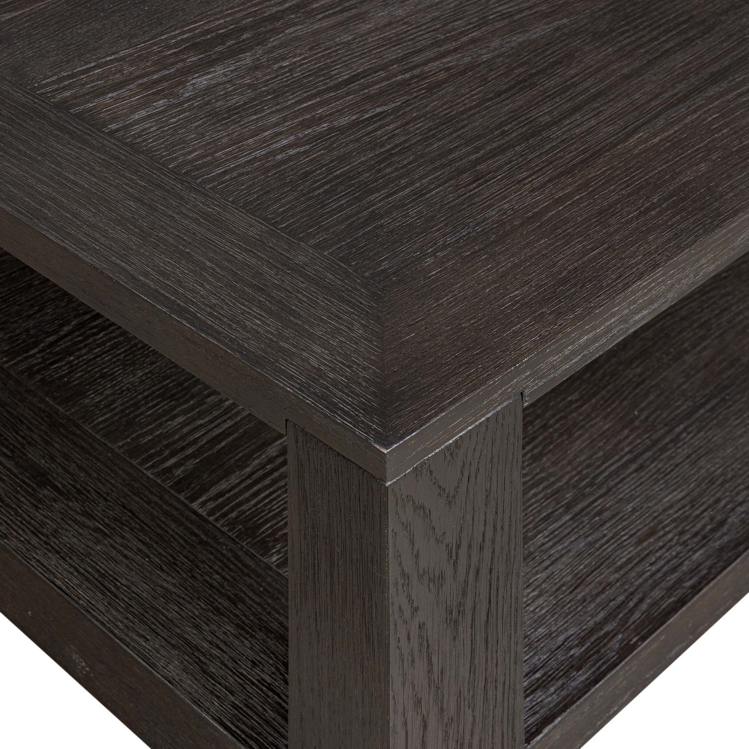 Thomas Square Coffee Table, Dark Anthracite Oak Veneer
