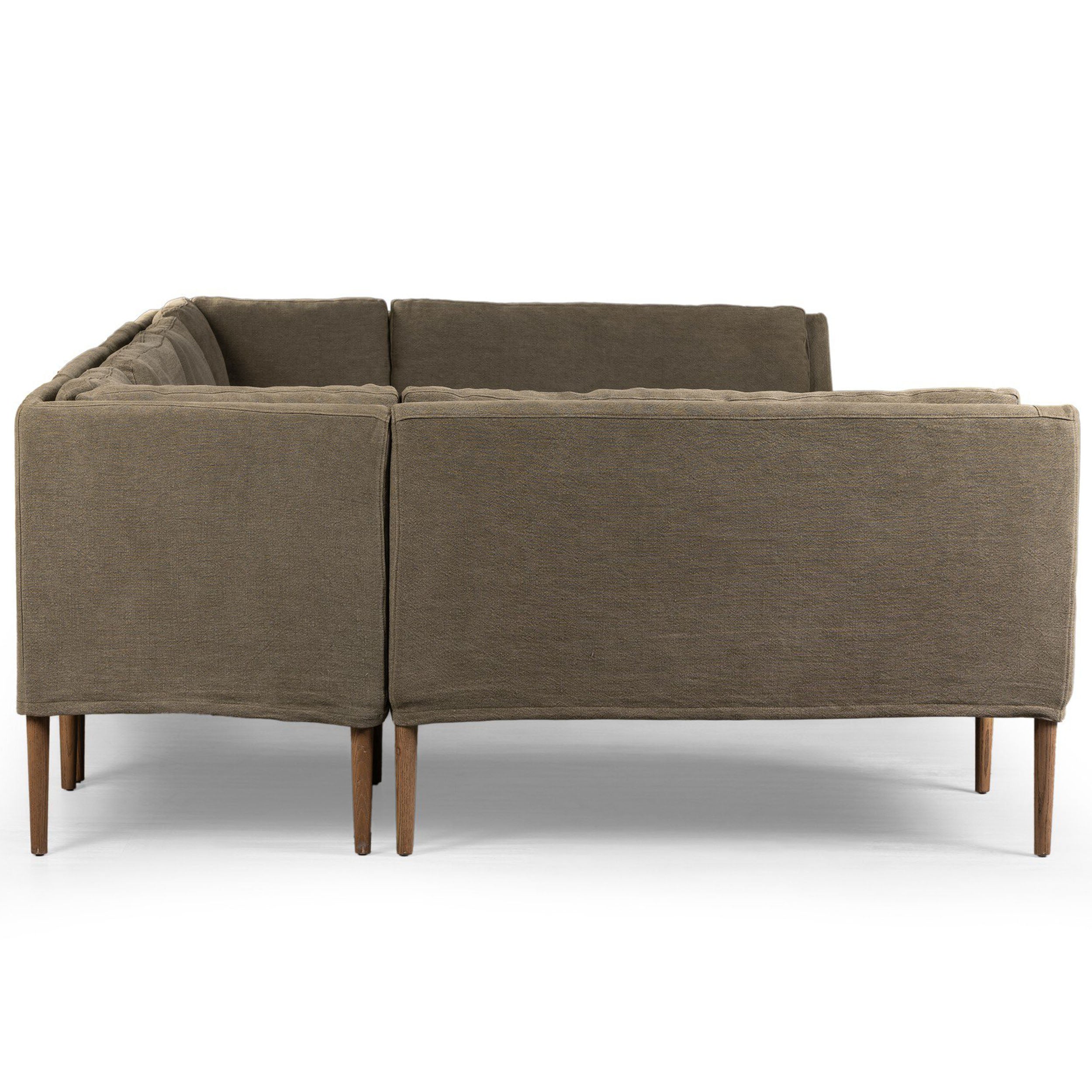 Aurelia Dining Banquette U Shape, Broadway Olive