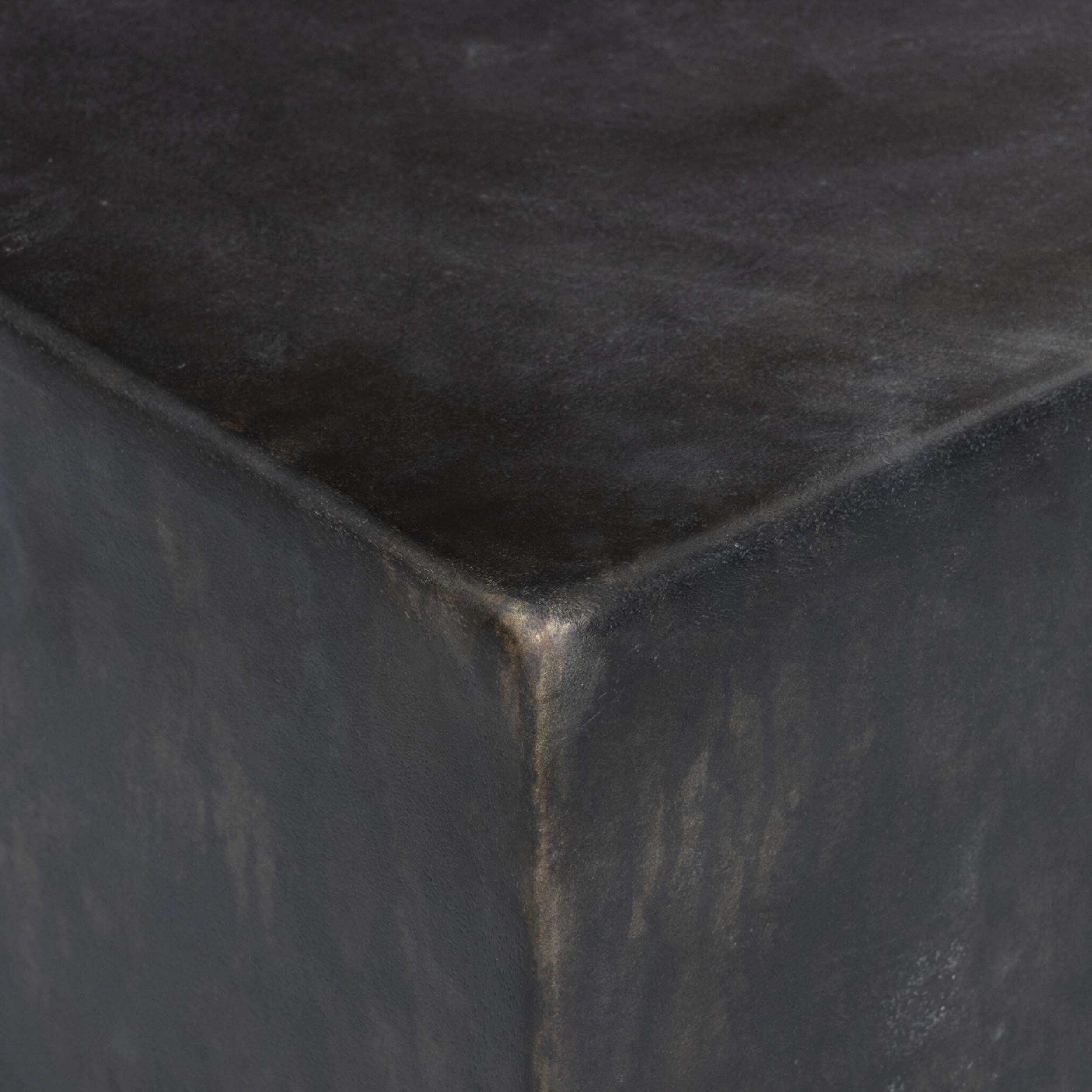 Palumbo Outdoor Coffee Table, Distressed Bronze