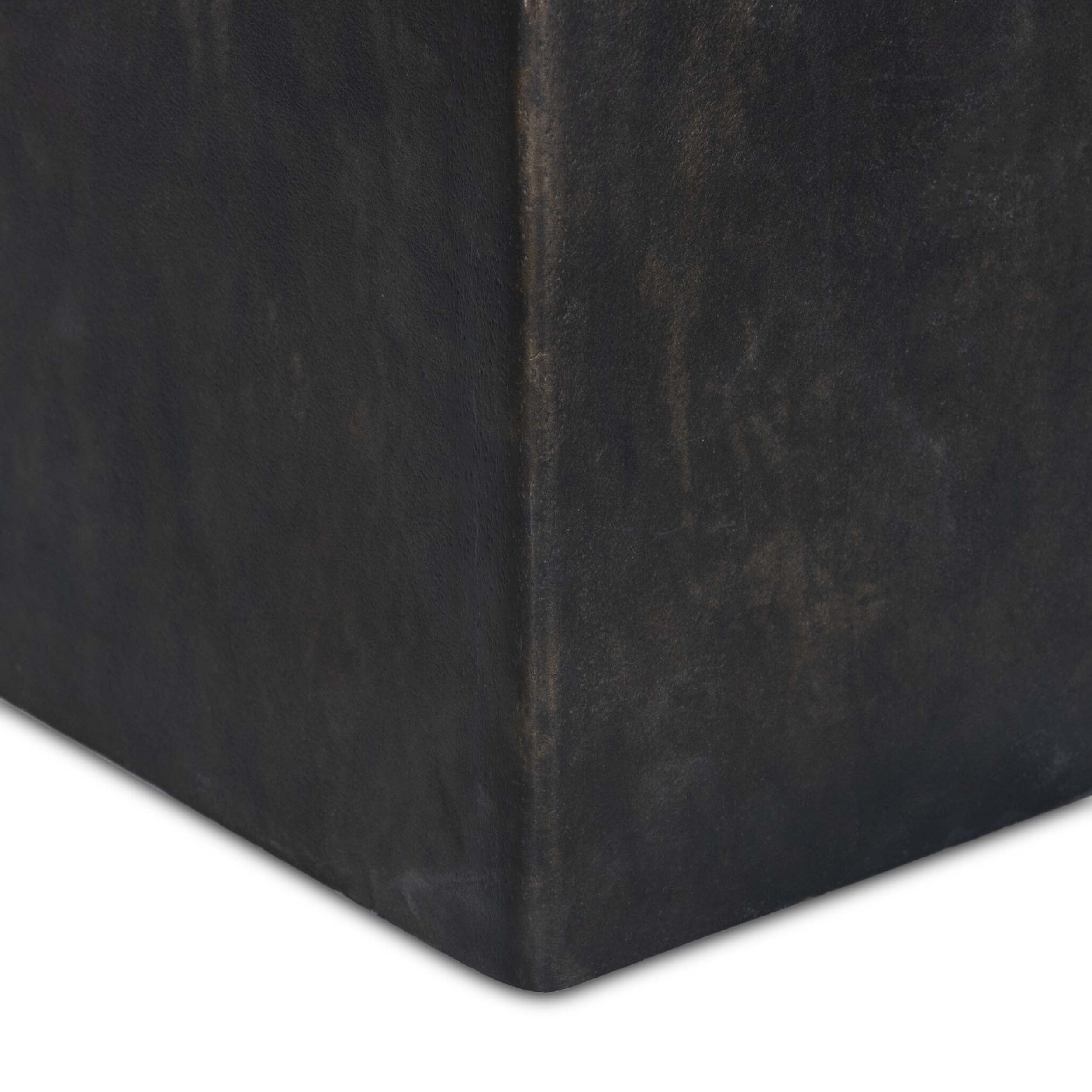 Palumbo Outdoor Coffee Table, Distressed Bronze