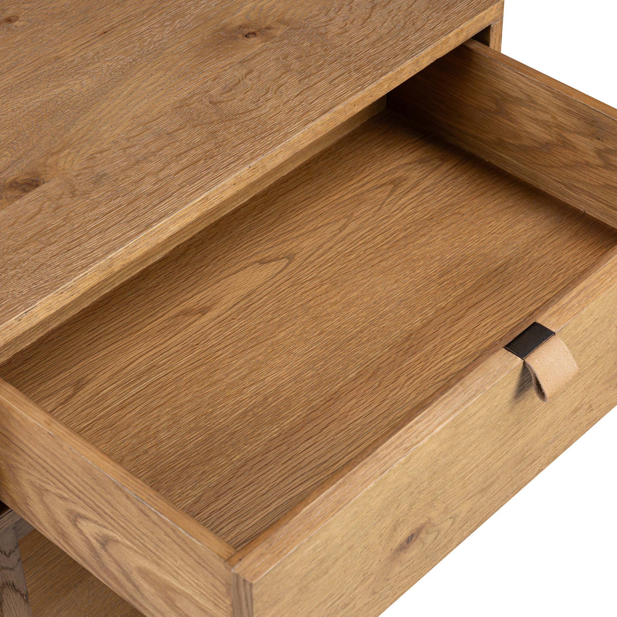 Tula Nightstand, Worn Oak Veneer