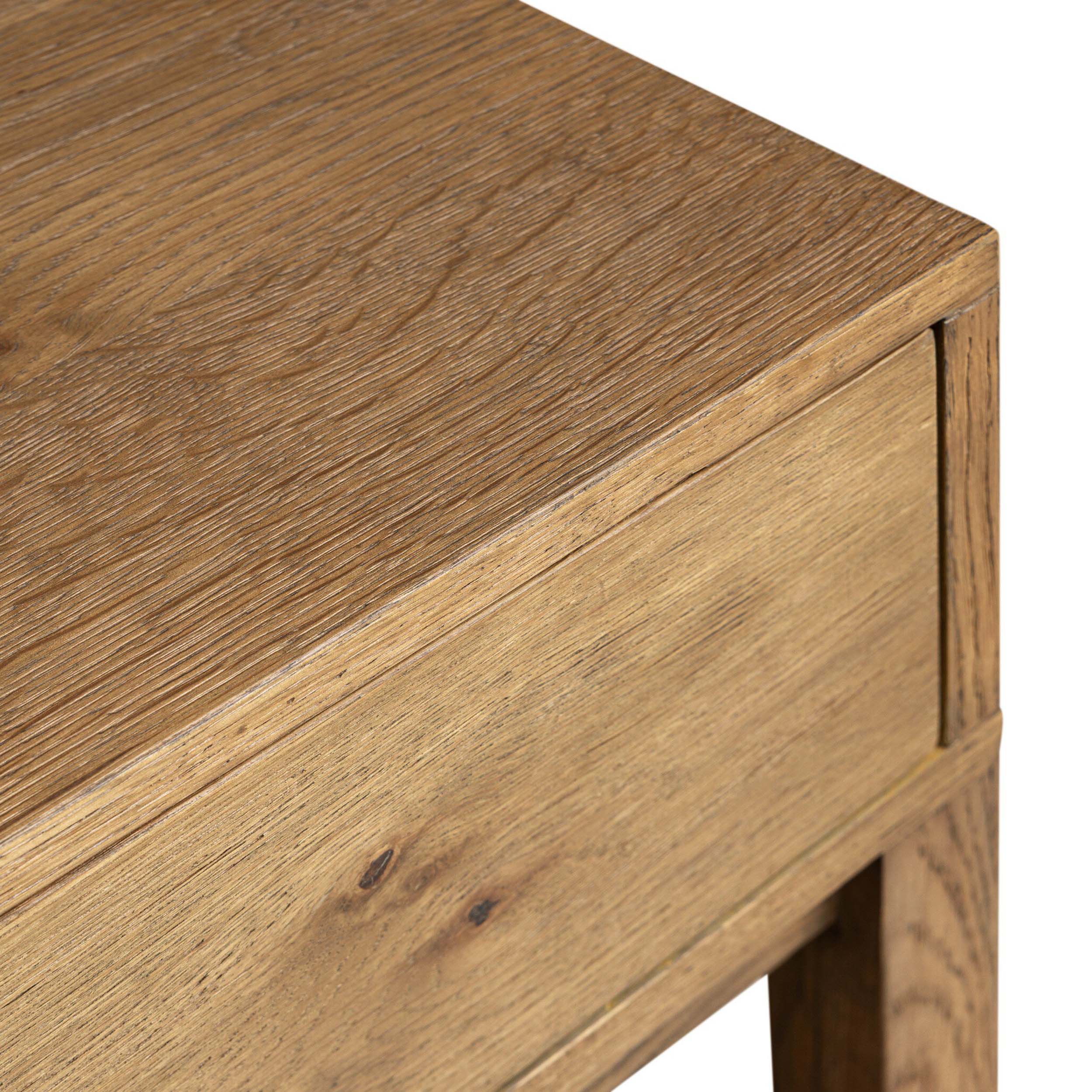 Tula Nightstand, Worn Oak Veneer